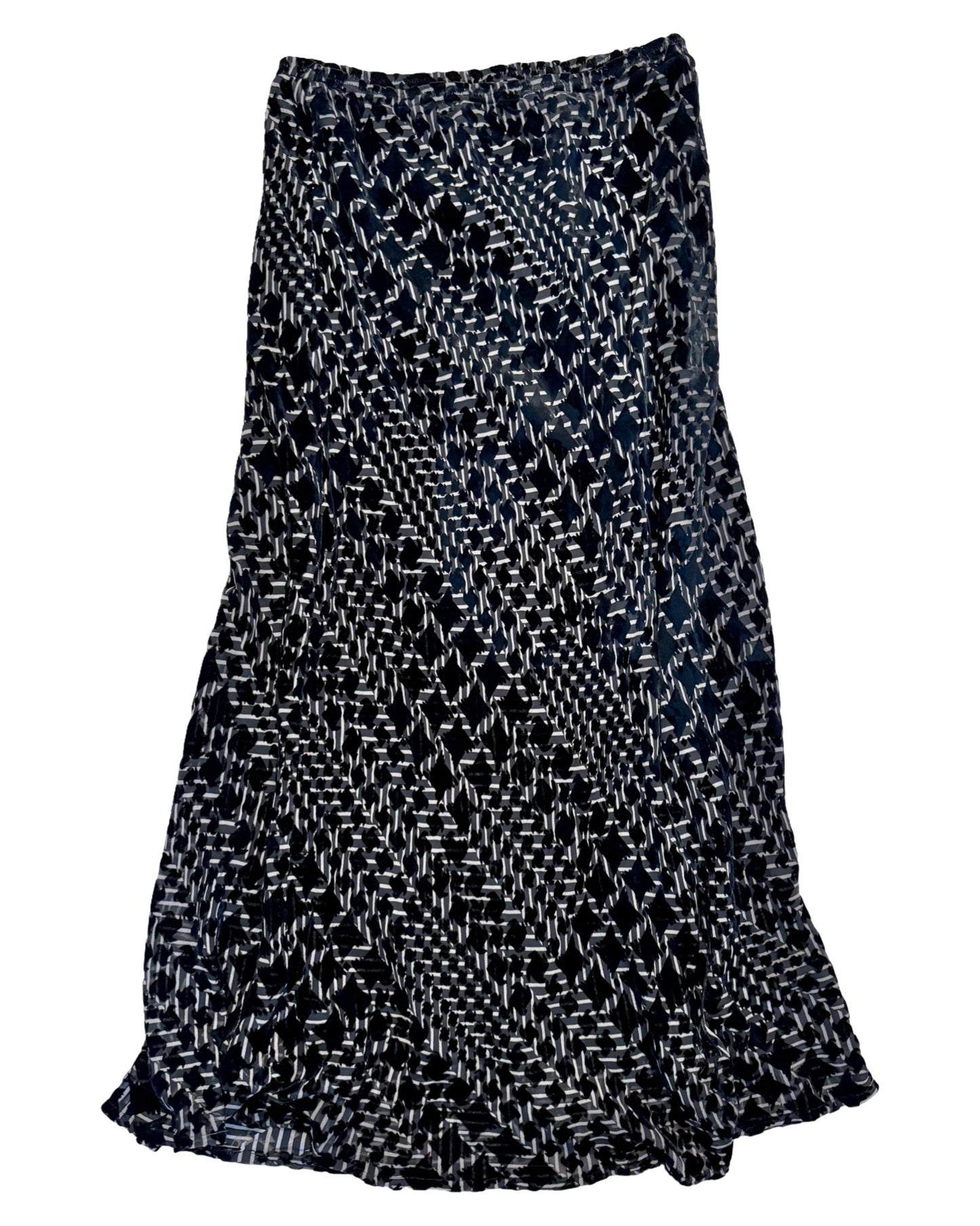 Mesh 90’s Velvet Maxi Skirt | Size 34” waist