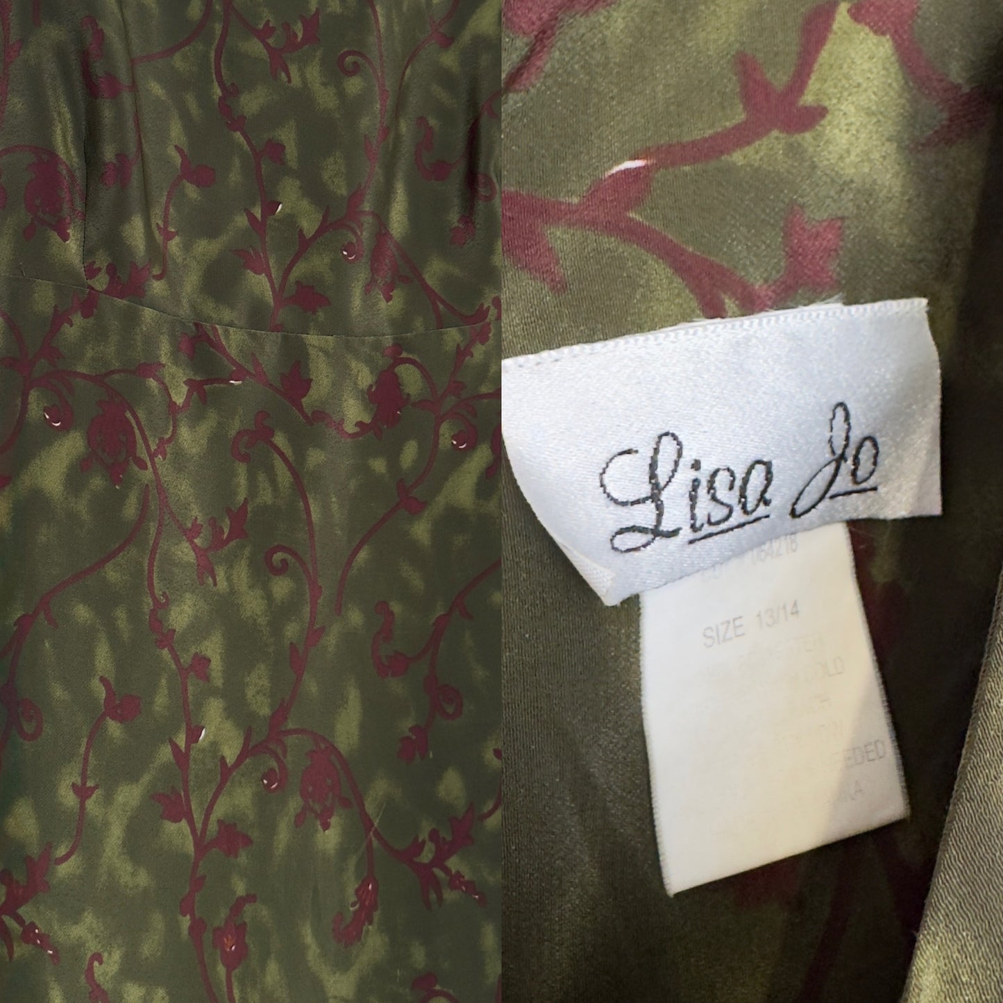 Green Floral Maxi | Size M