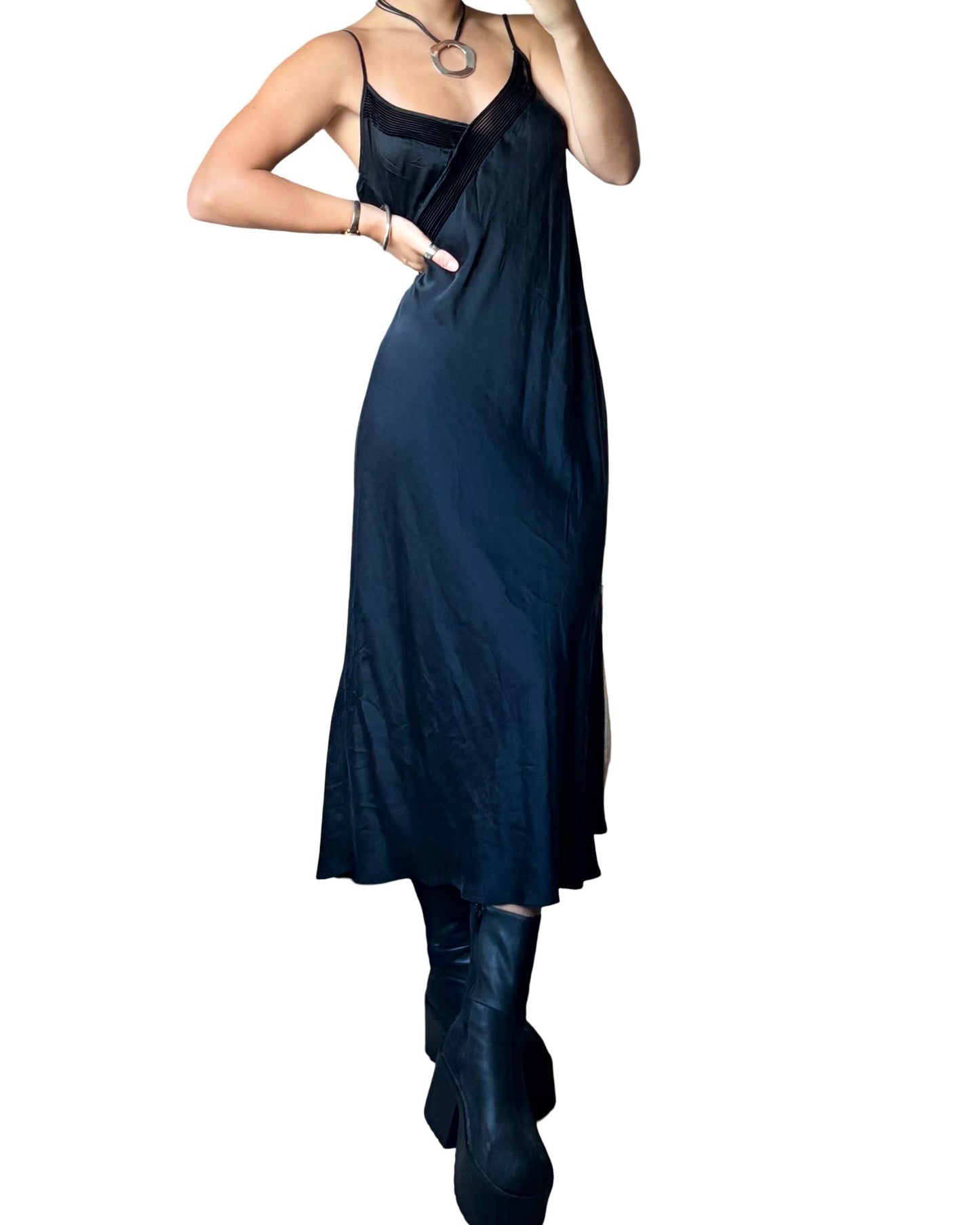 August Silk 90’s Slip Dress | Size S