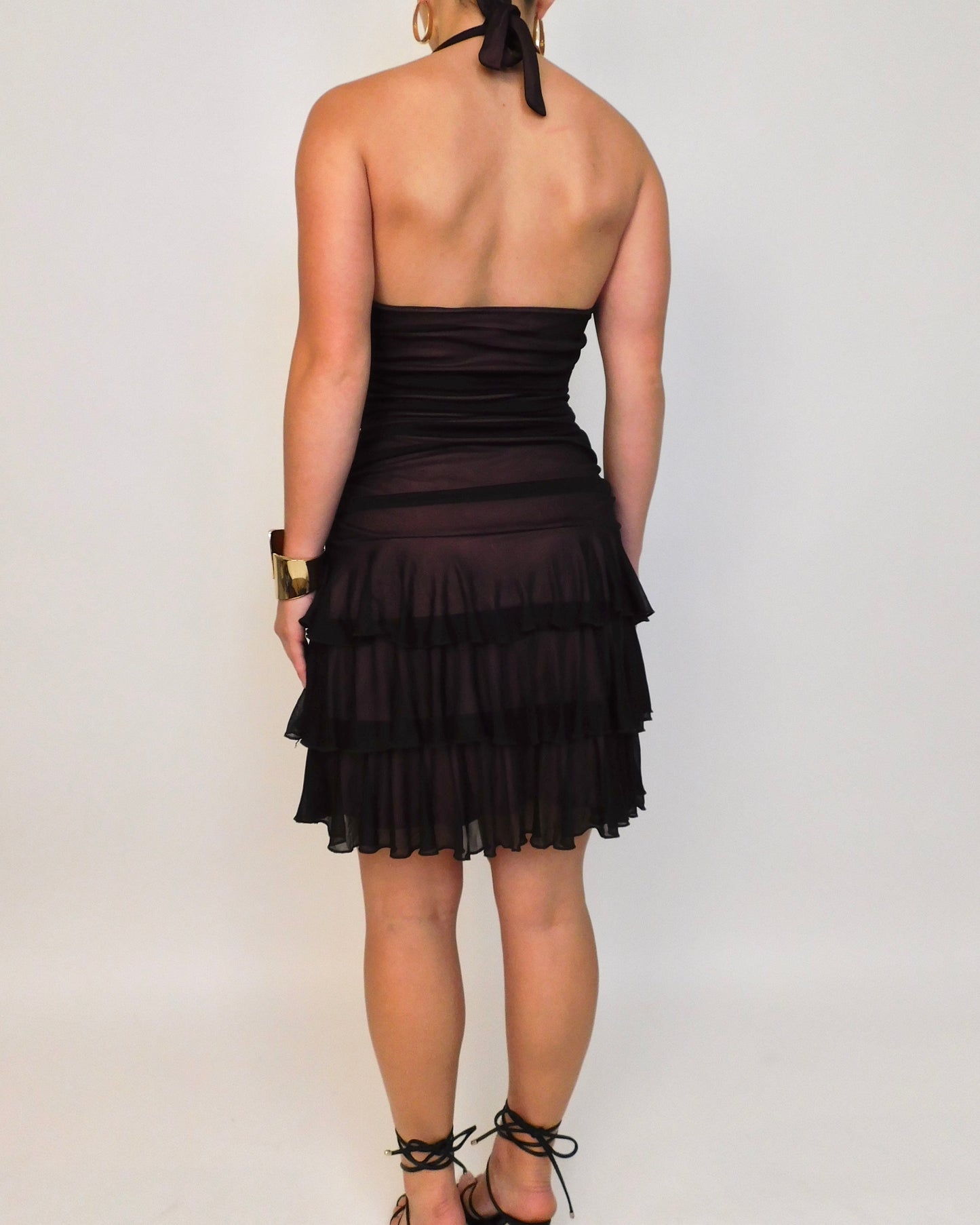 Y2K Mesh Party Dress | Size S