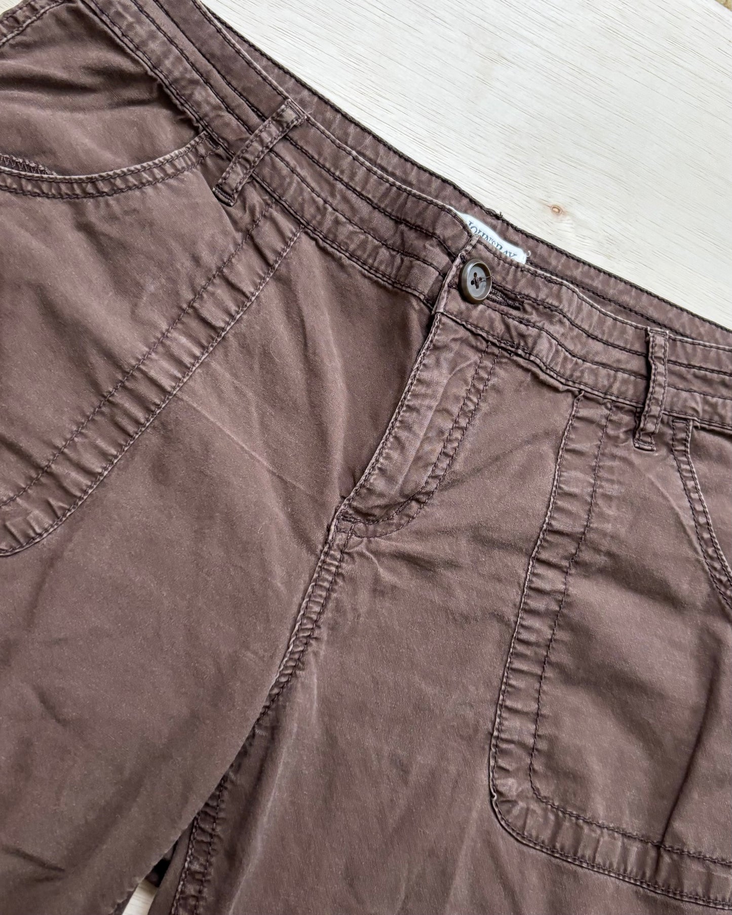 Brown Cargo Capris | Size 31” waist