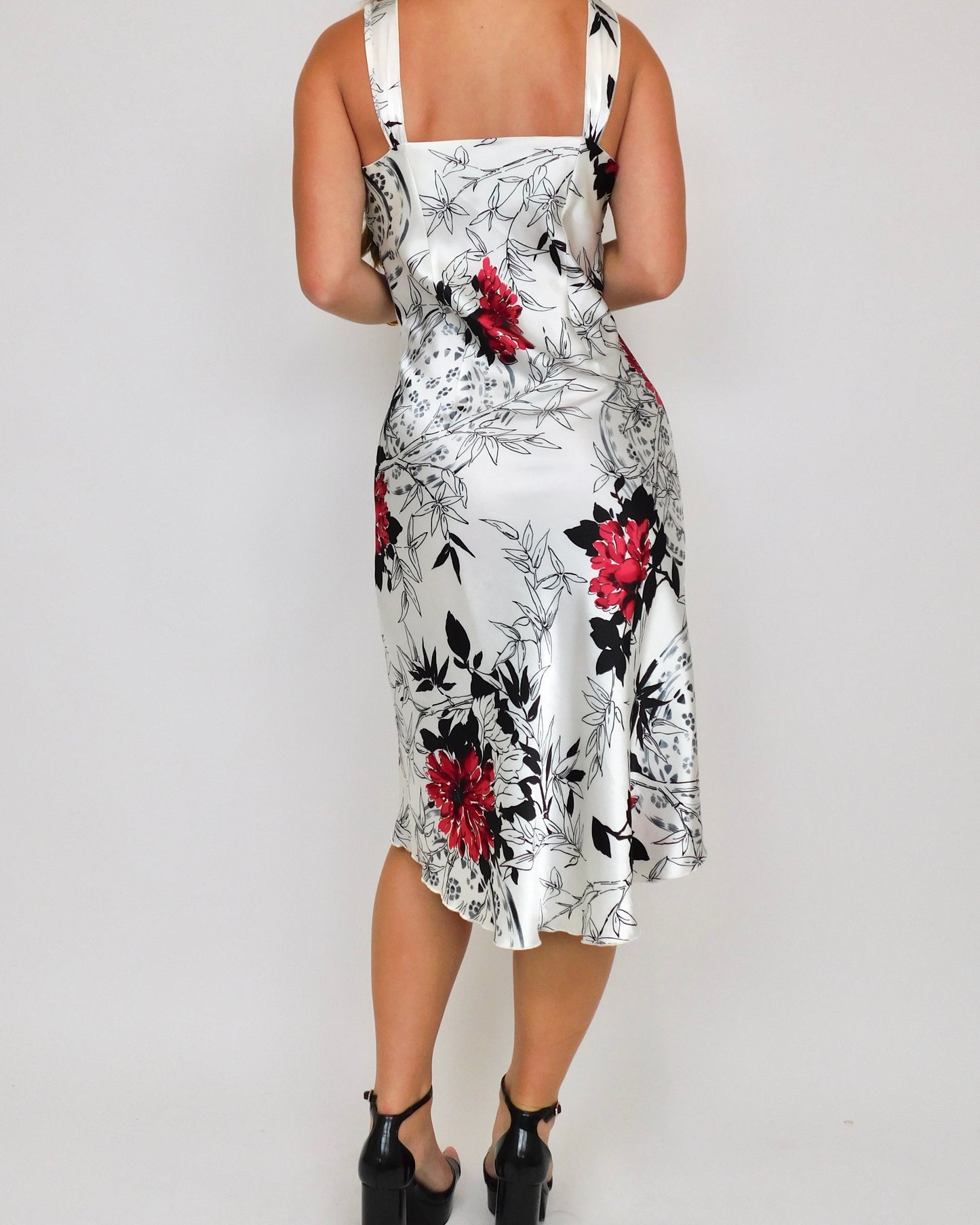 Y2K Floral Midi Dress | Size S