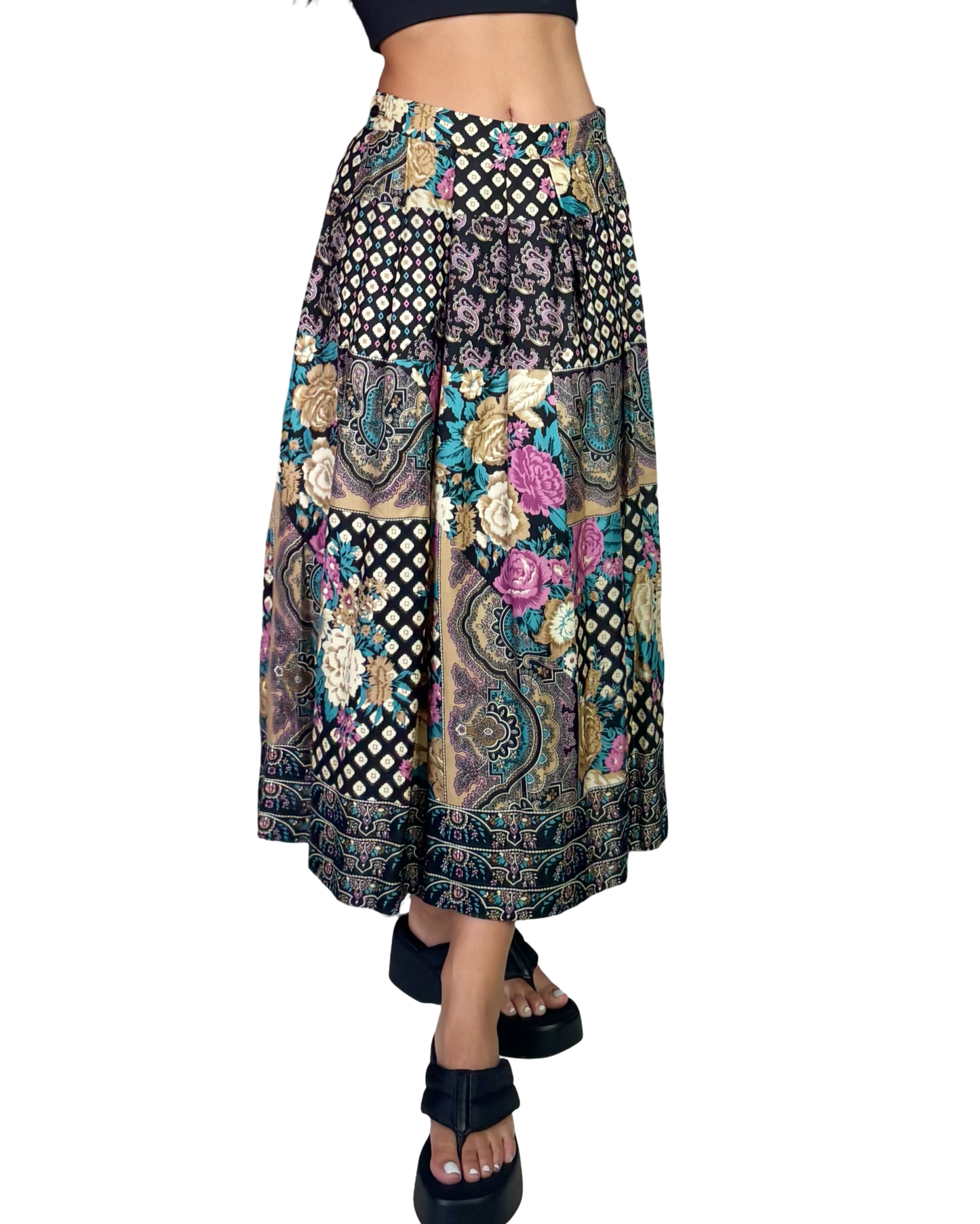 Koret Patchwork Maxi | Size 27” waist