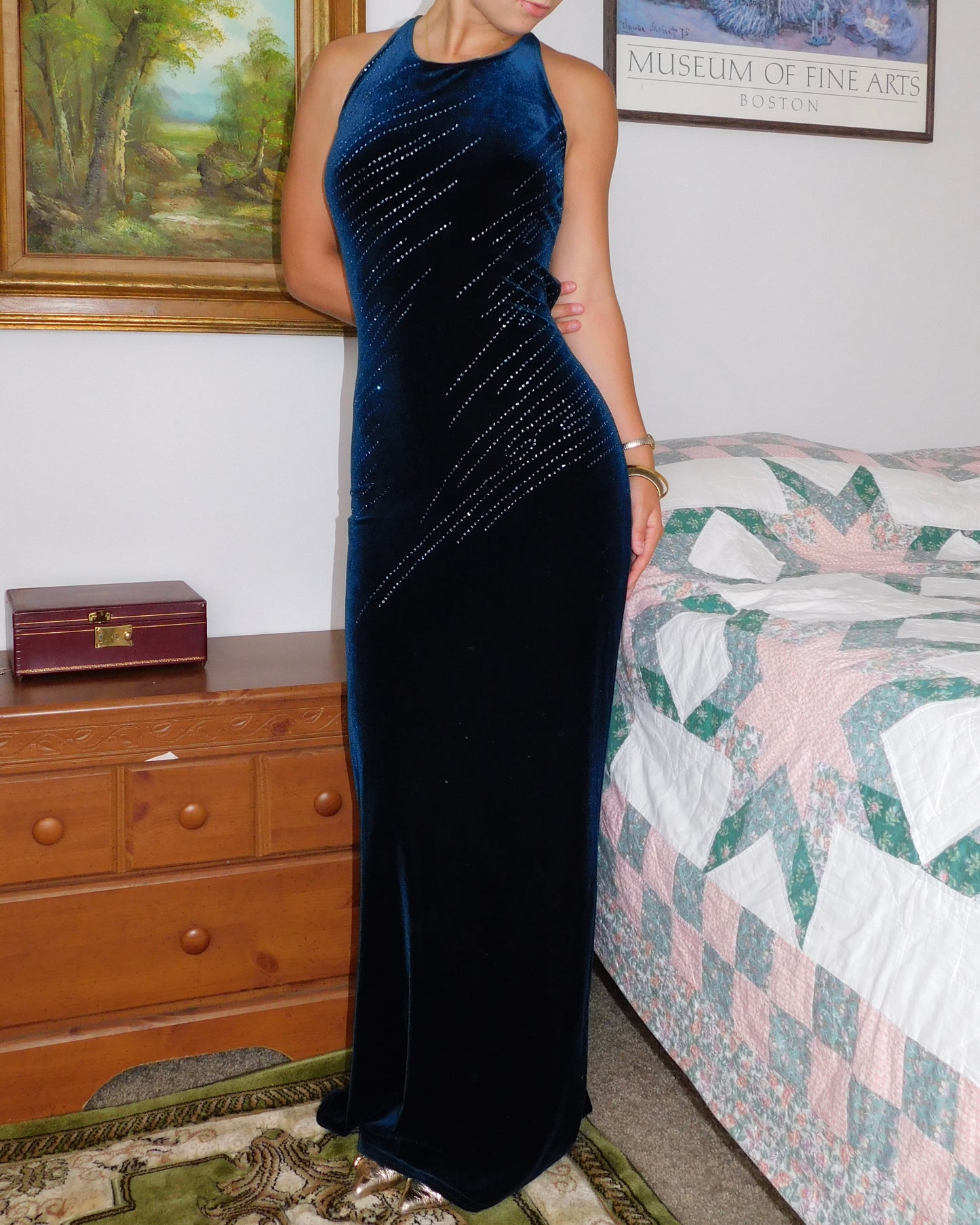 Jump Velvet Gown | Size S