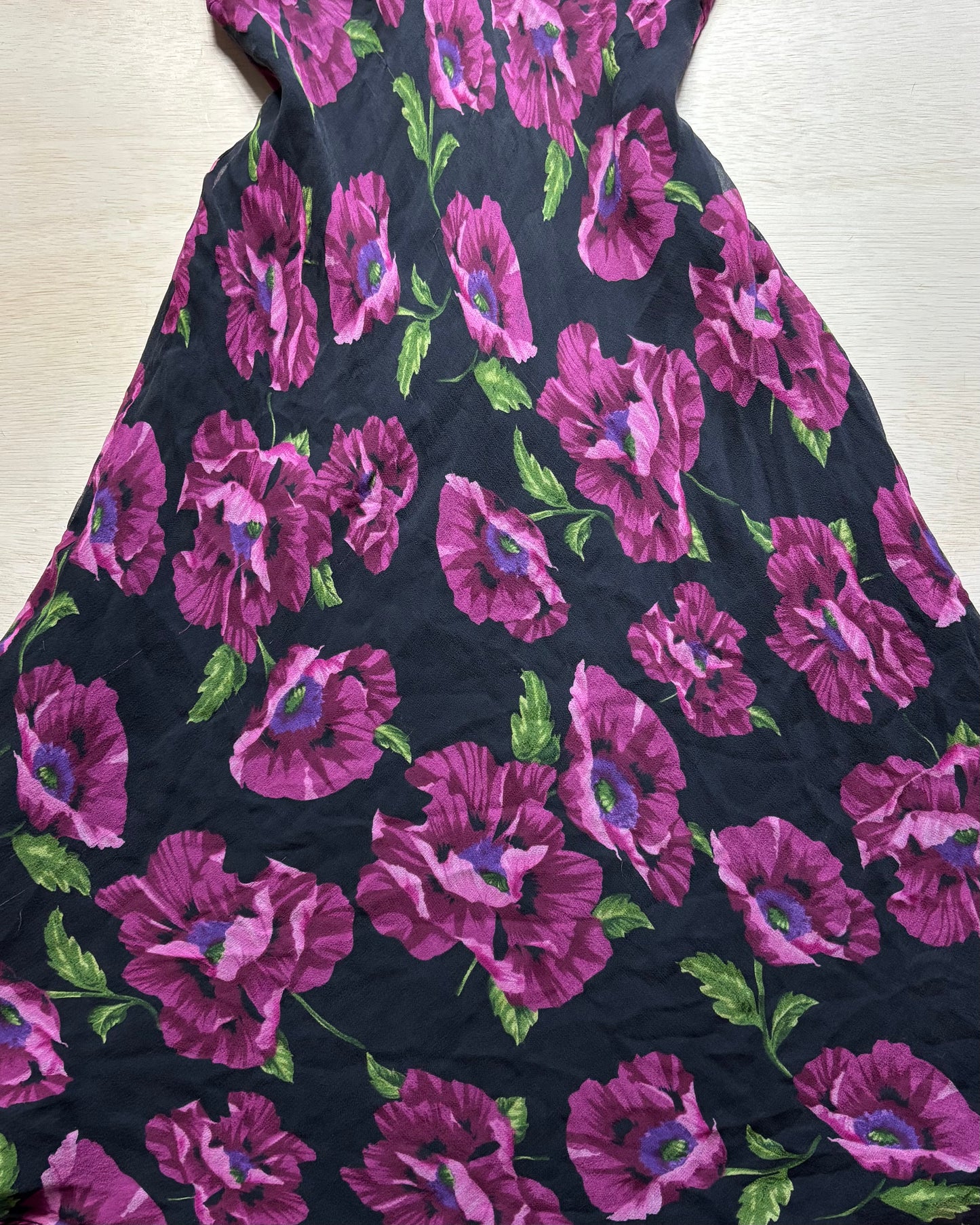 Robbie Bee 90’s Silk Dress | Size M