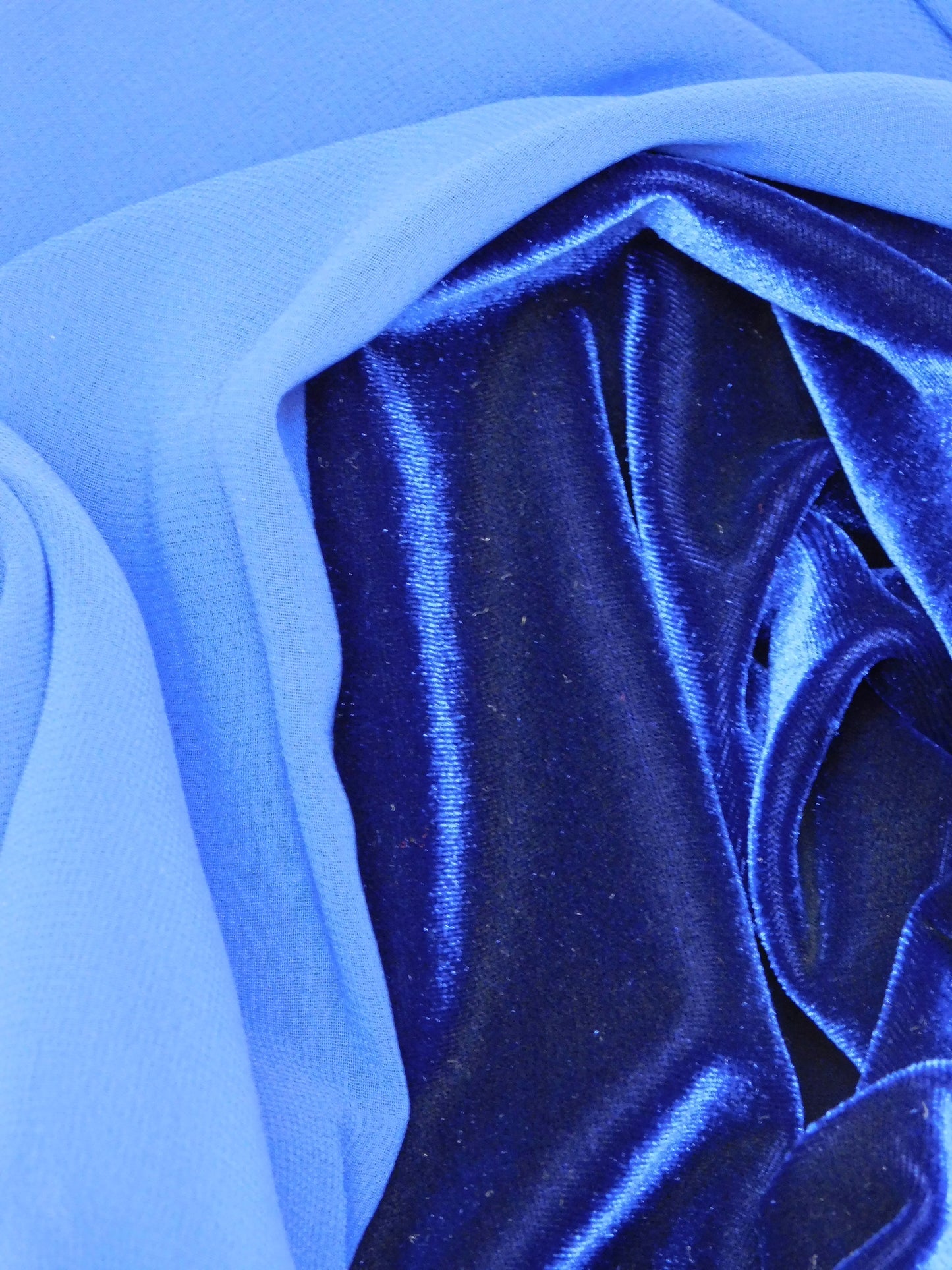 Niki Blue Velvet Gown | Size 2