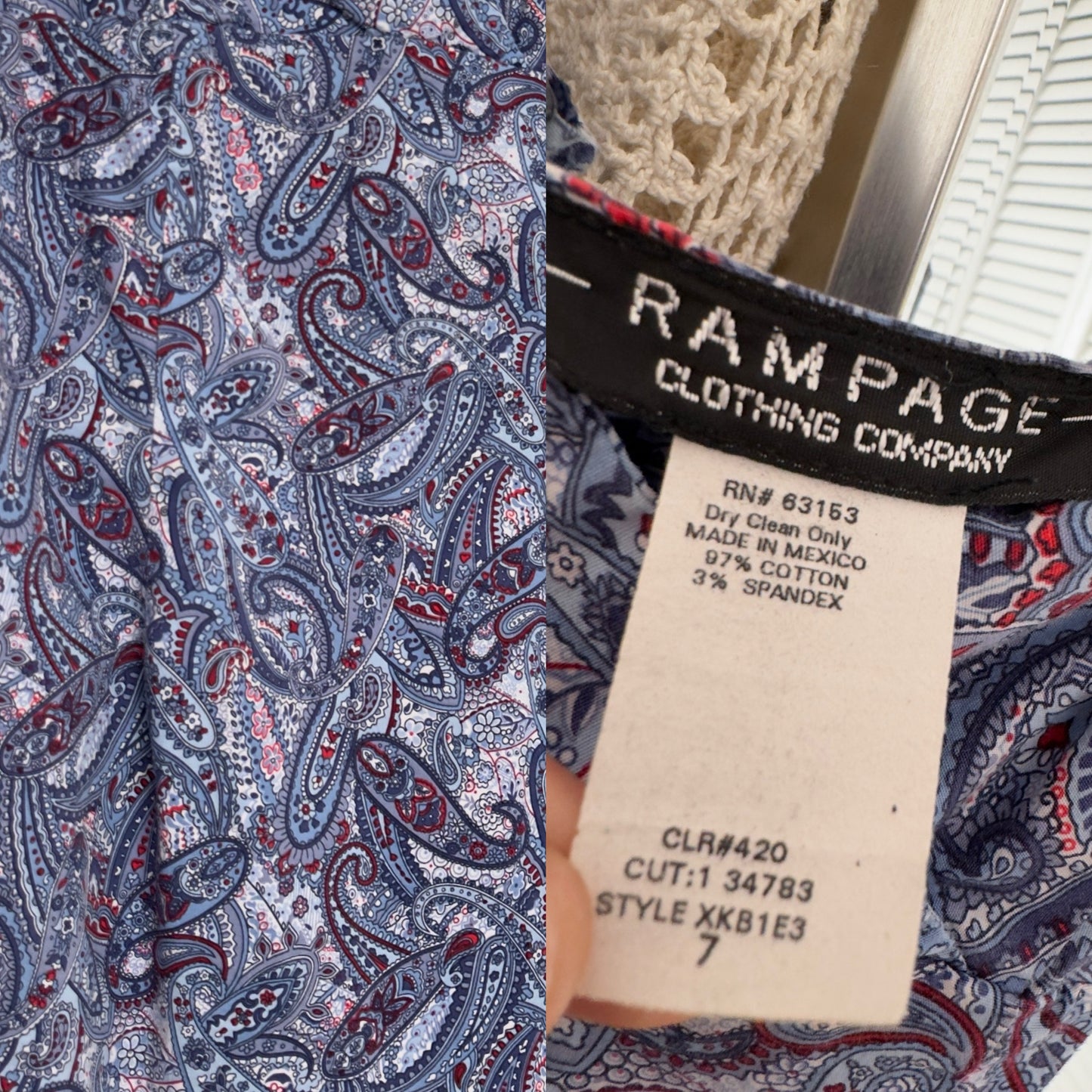 Blue Paisley Mini | Size US 7