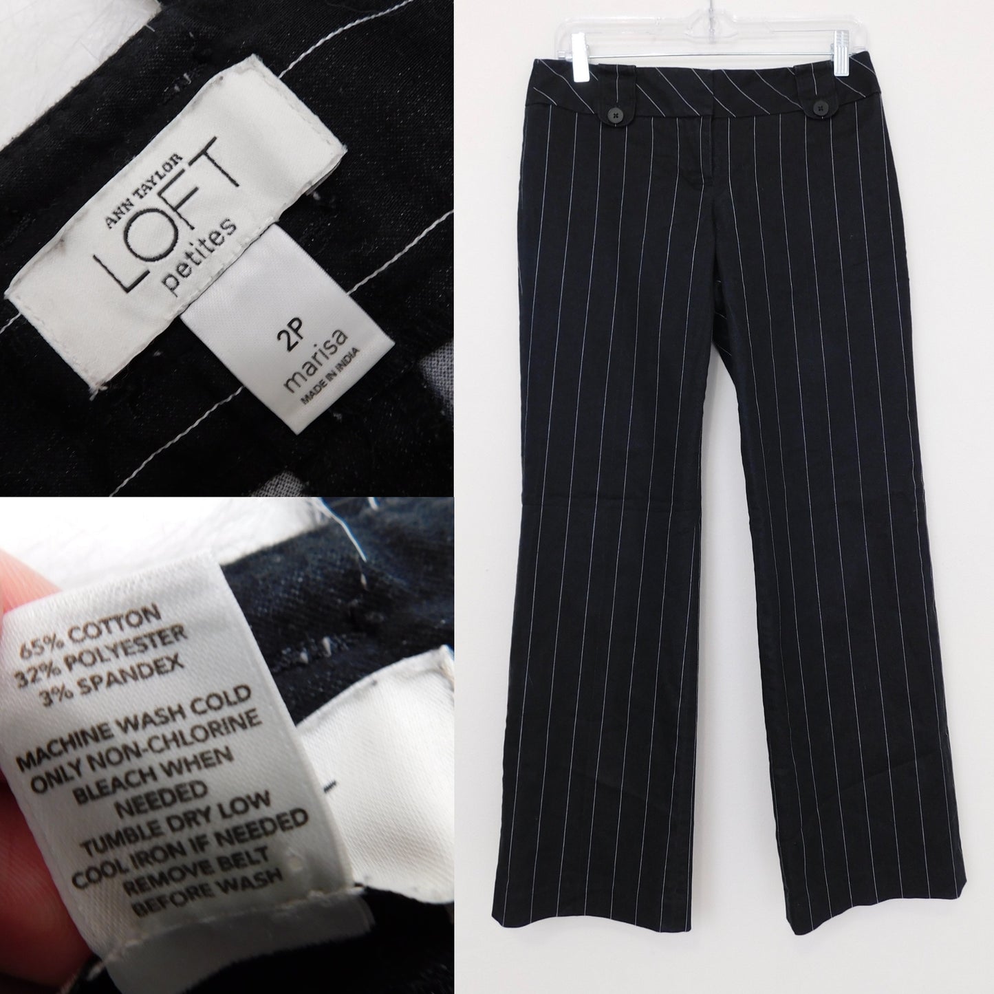 Marisa Pinstripe Trousers | Size 2P