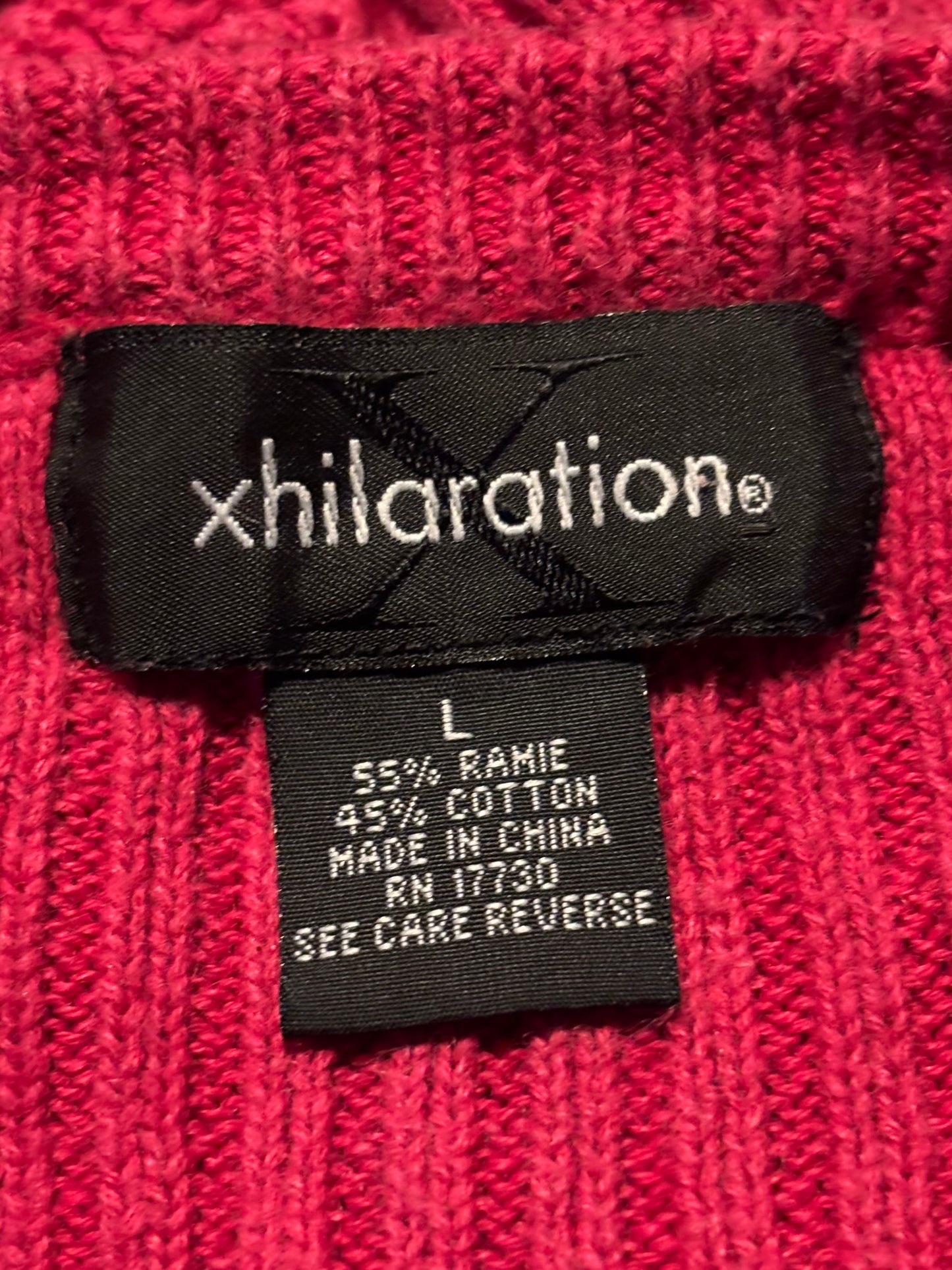 Exhilaration 00's Crochet Trim Knit | Size L