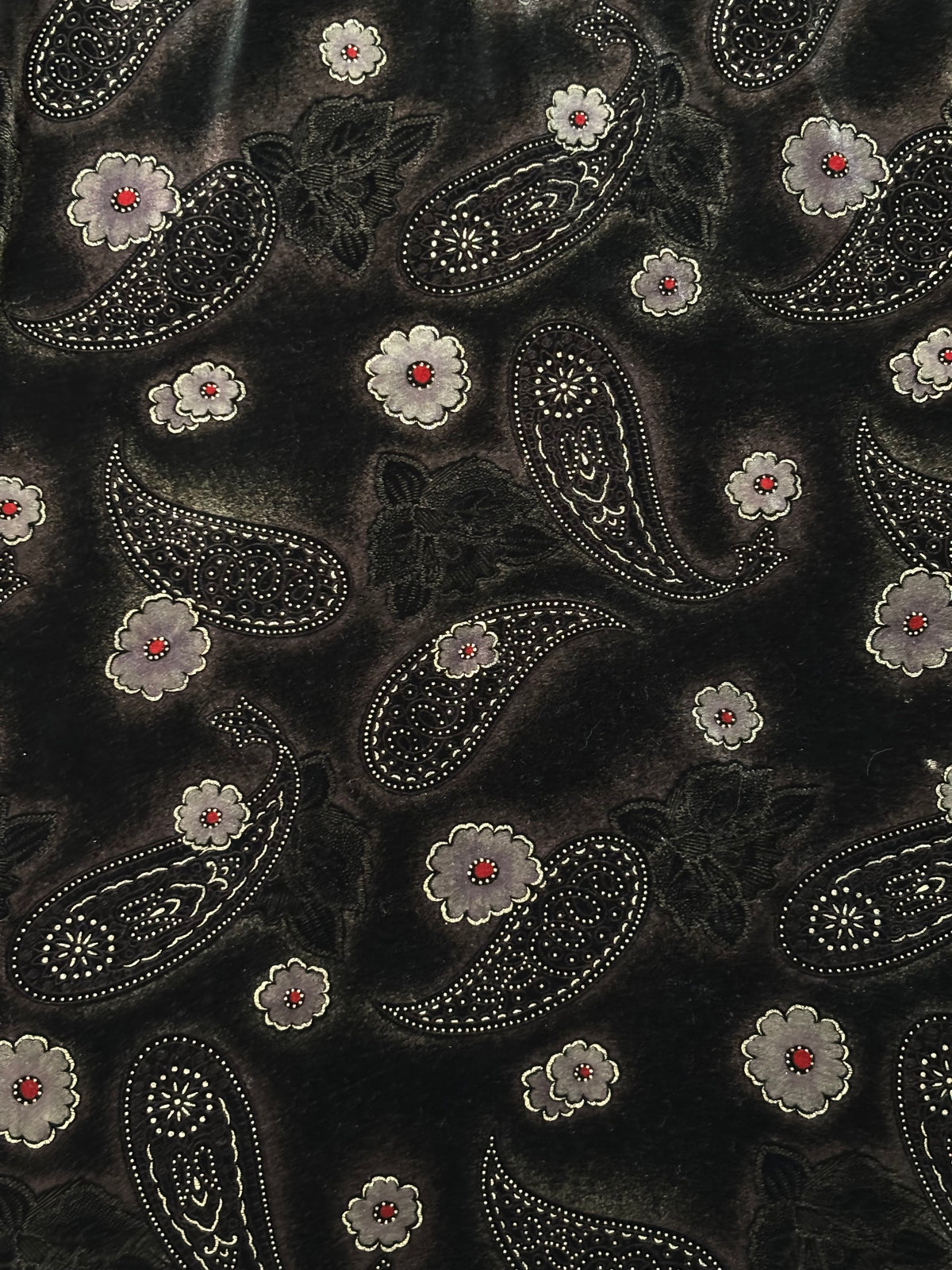 Velvet 90's Floral Skirt | Size 25" Waist
