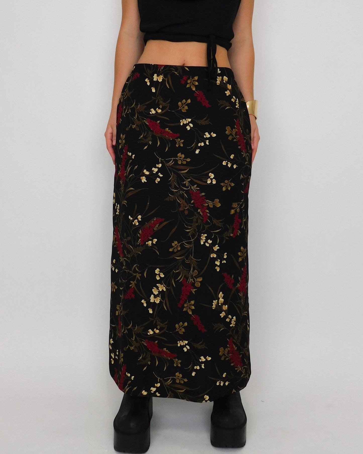 90’s Floral Print Maxi Skirt | Size 6