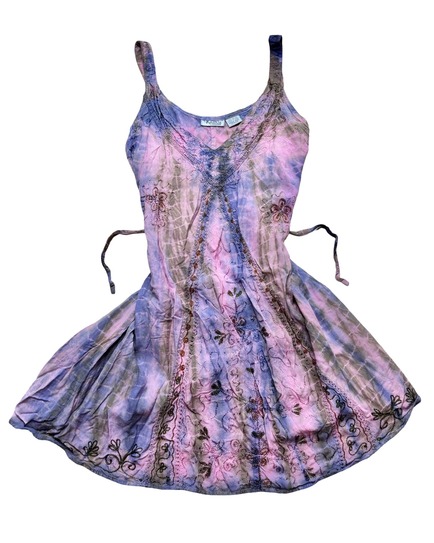 Kaaku Embroidered Mini Dress | Free Size