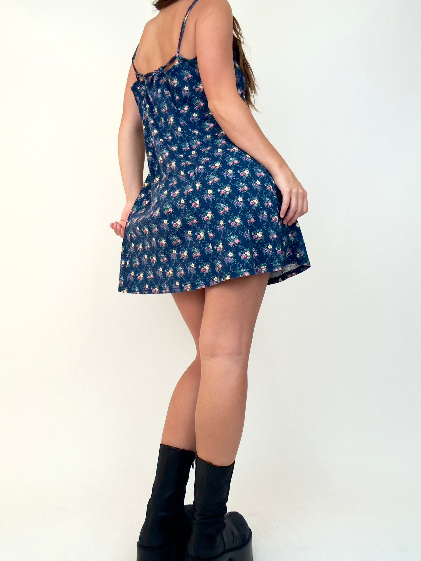 Navy Floral Mini | Size L