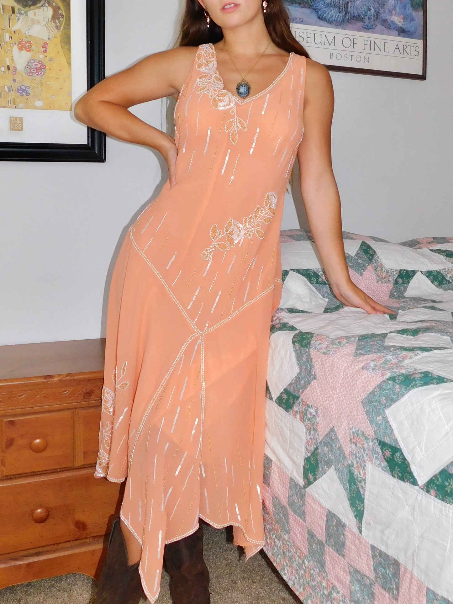 Lorelei Beaded Maxi 2pc Set | Size M
