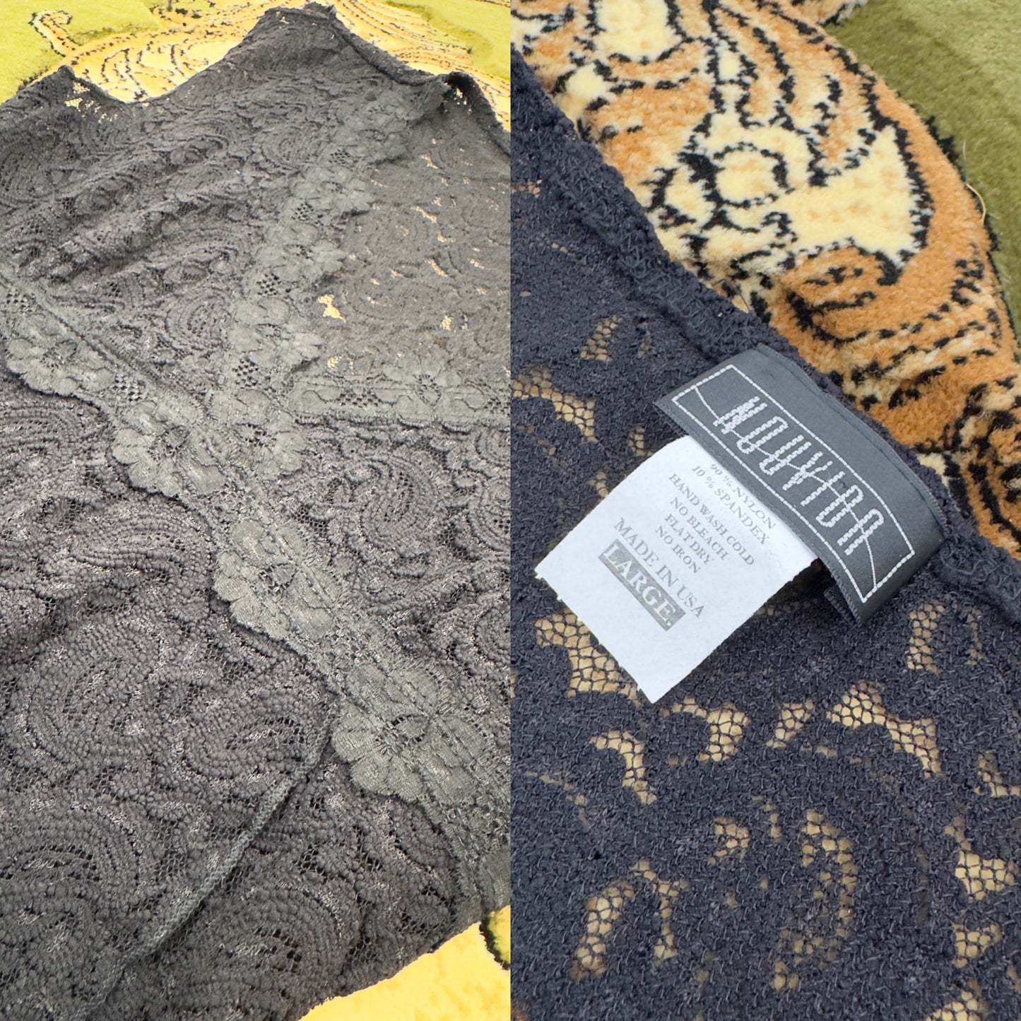 Black Lace Blouse | Size M
