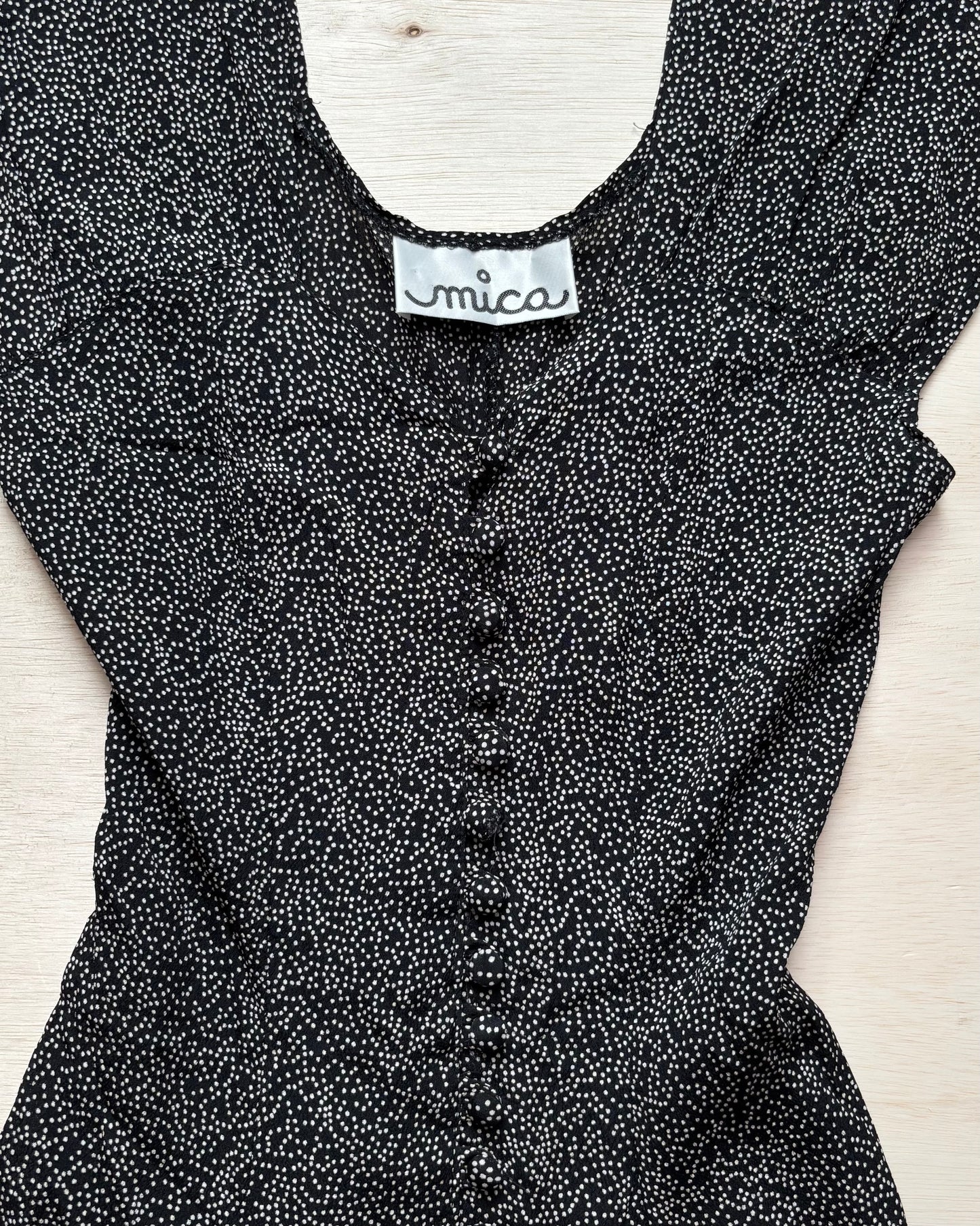 Mica 90’s Button Mini Dress | Size S