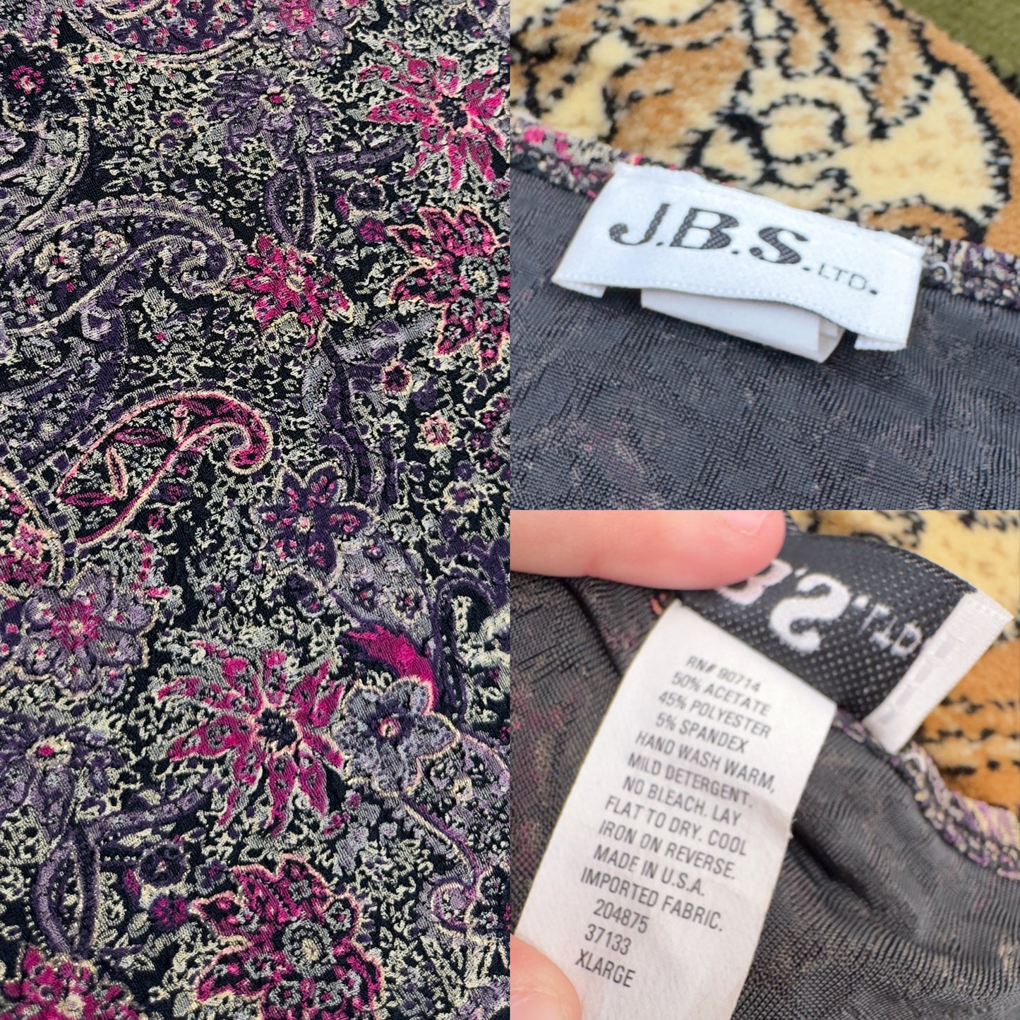 Slinky Floral Top | Size XL