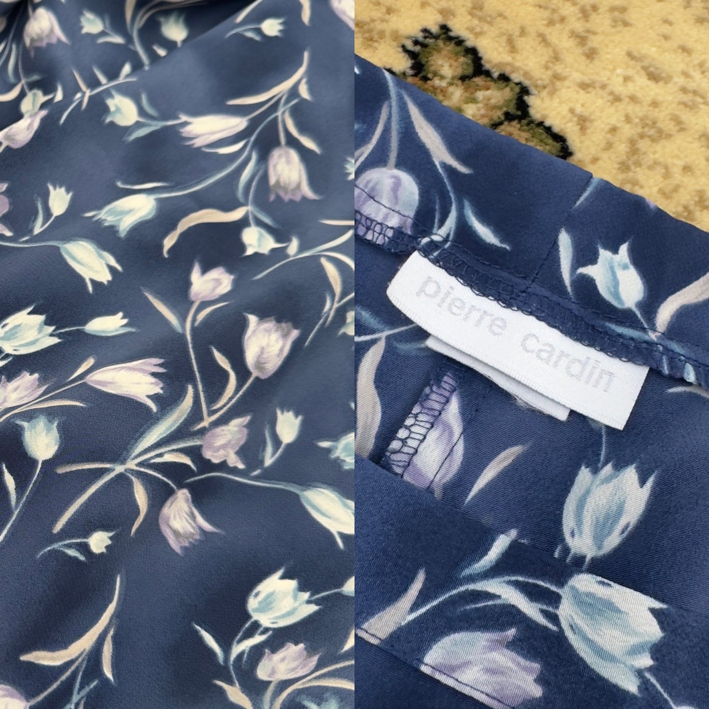 Blue Floral Maxi | Size 34” waist