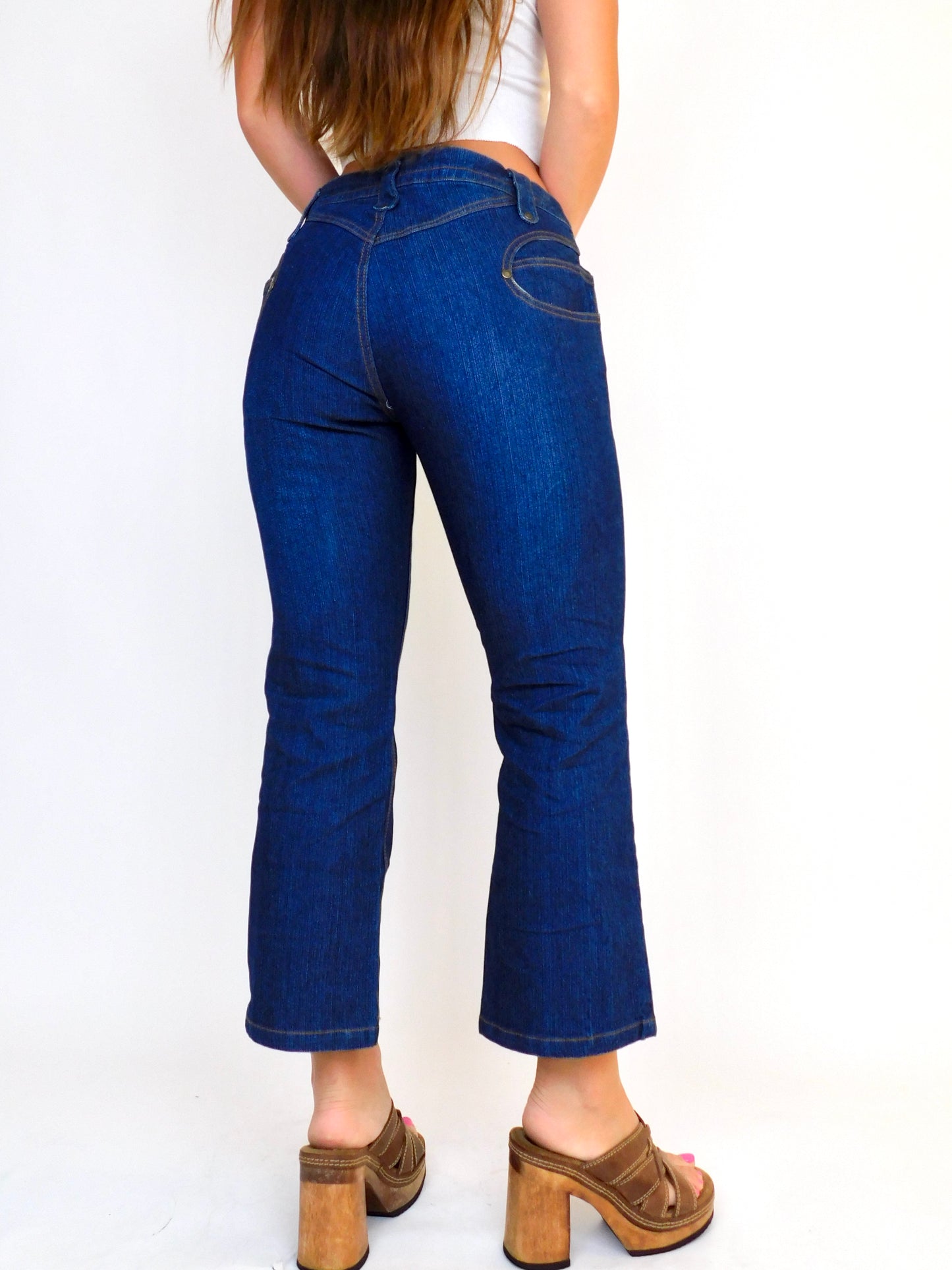 G!nger Denim Capris | Size 30” waist