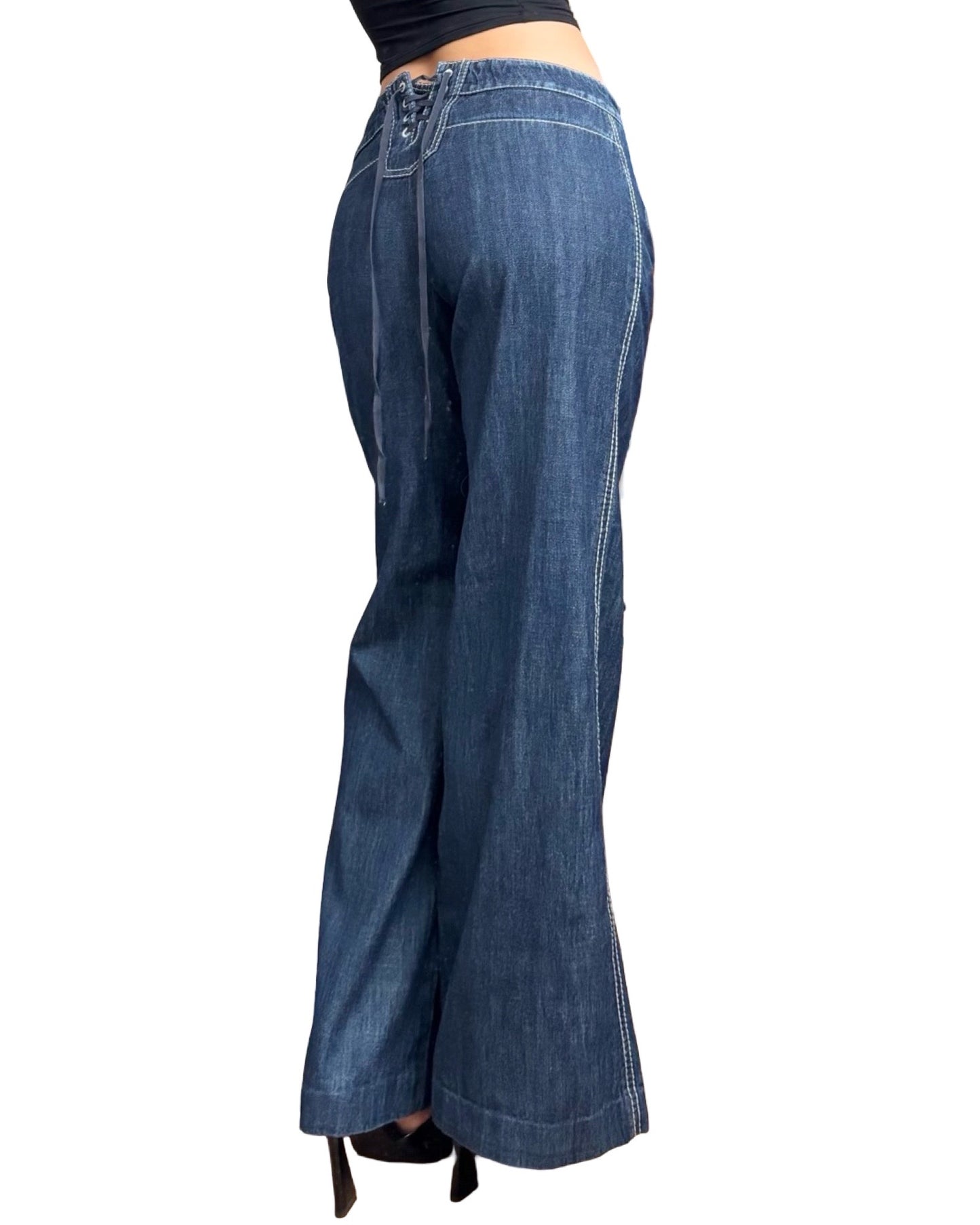 C&U Lace Up Sailor Pant | Size 28” Waist