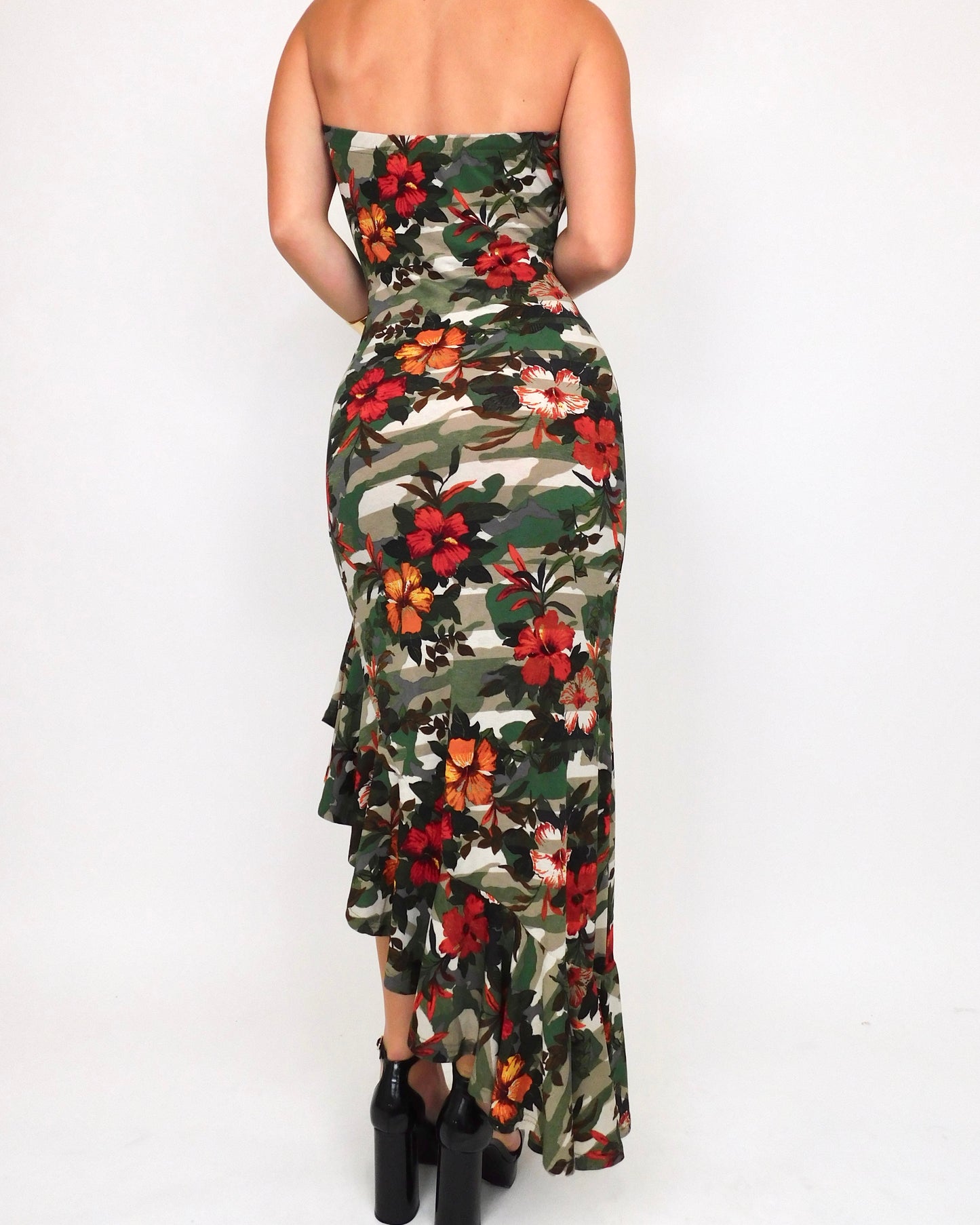 Y2K Asymmetric Maxi Dress | Size M