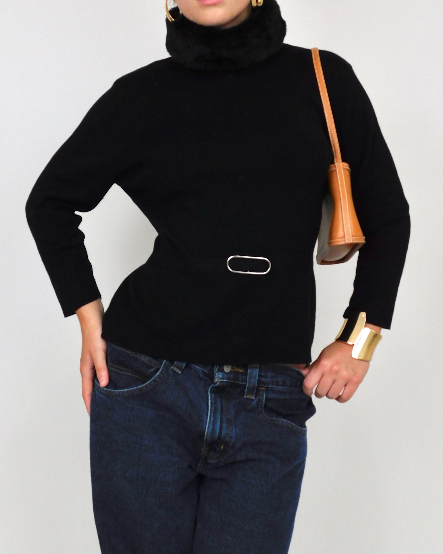 90’s Turtle Neck Knit | Size L