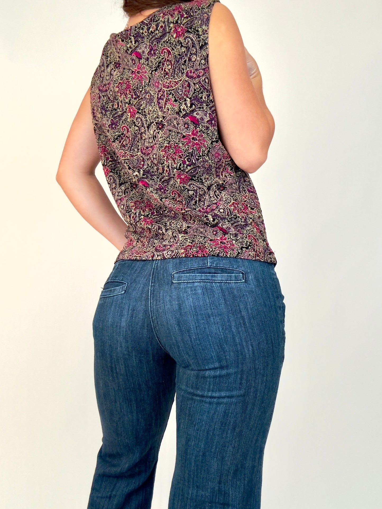 Slinky Floral Top | Size XL