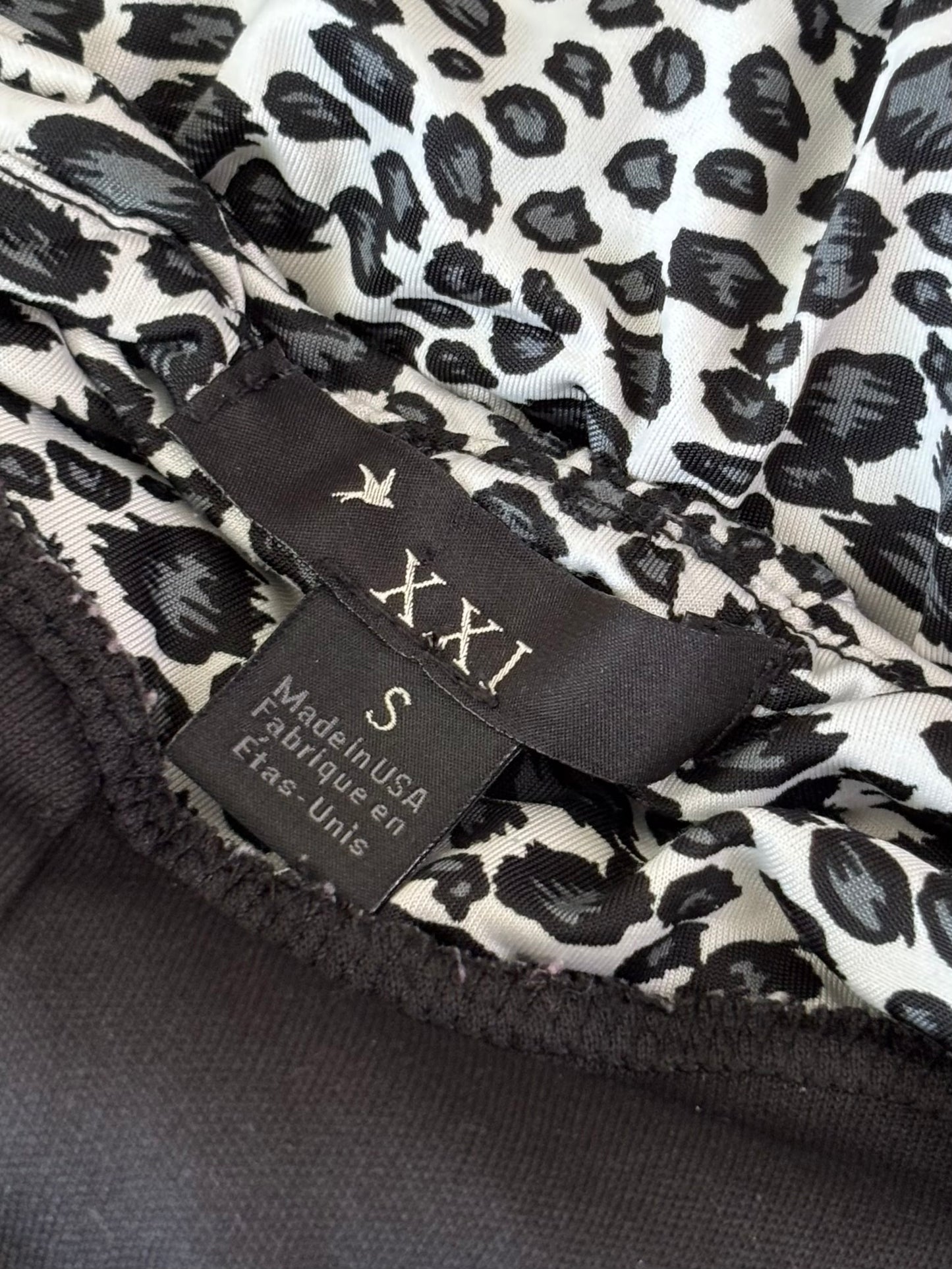 Xxi 00's Cheetah Slouch Top | Size S