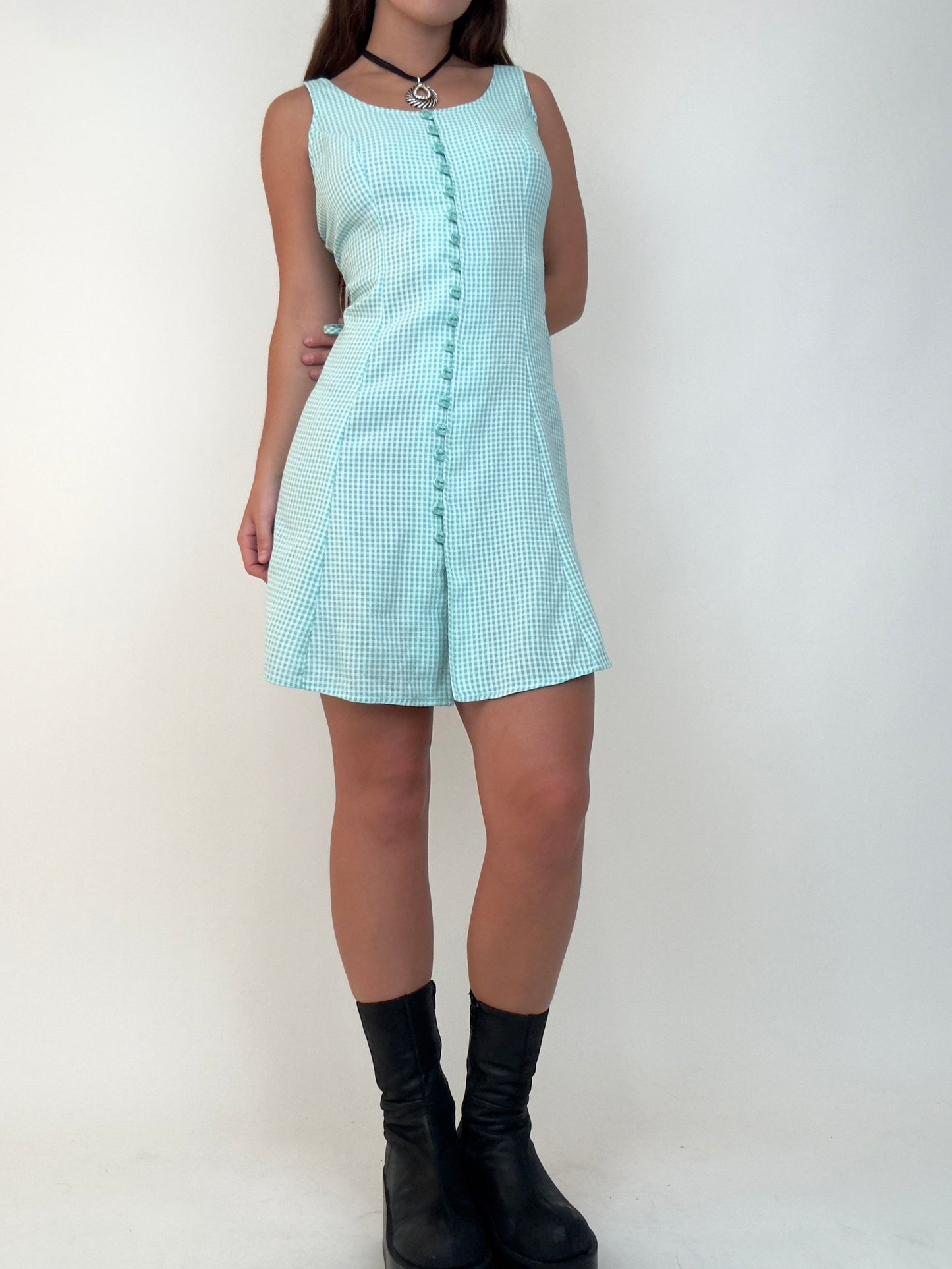 Blue Gingham Mini | Size US 7