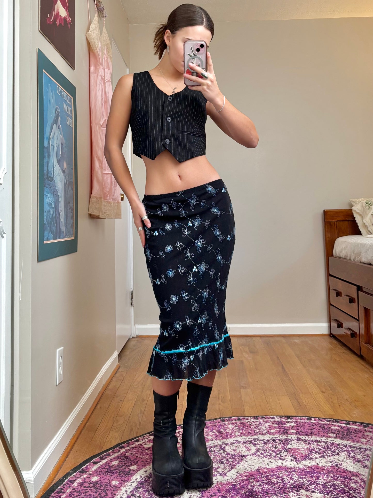 Notations 90’s Midi Skirt | Size 34” Waist