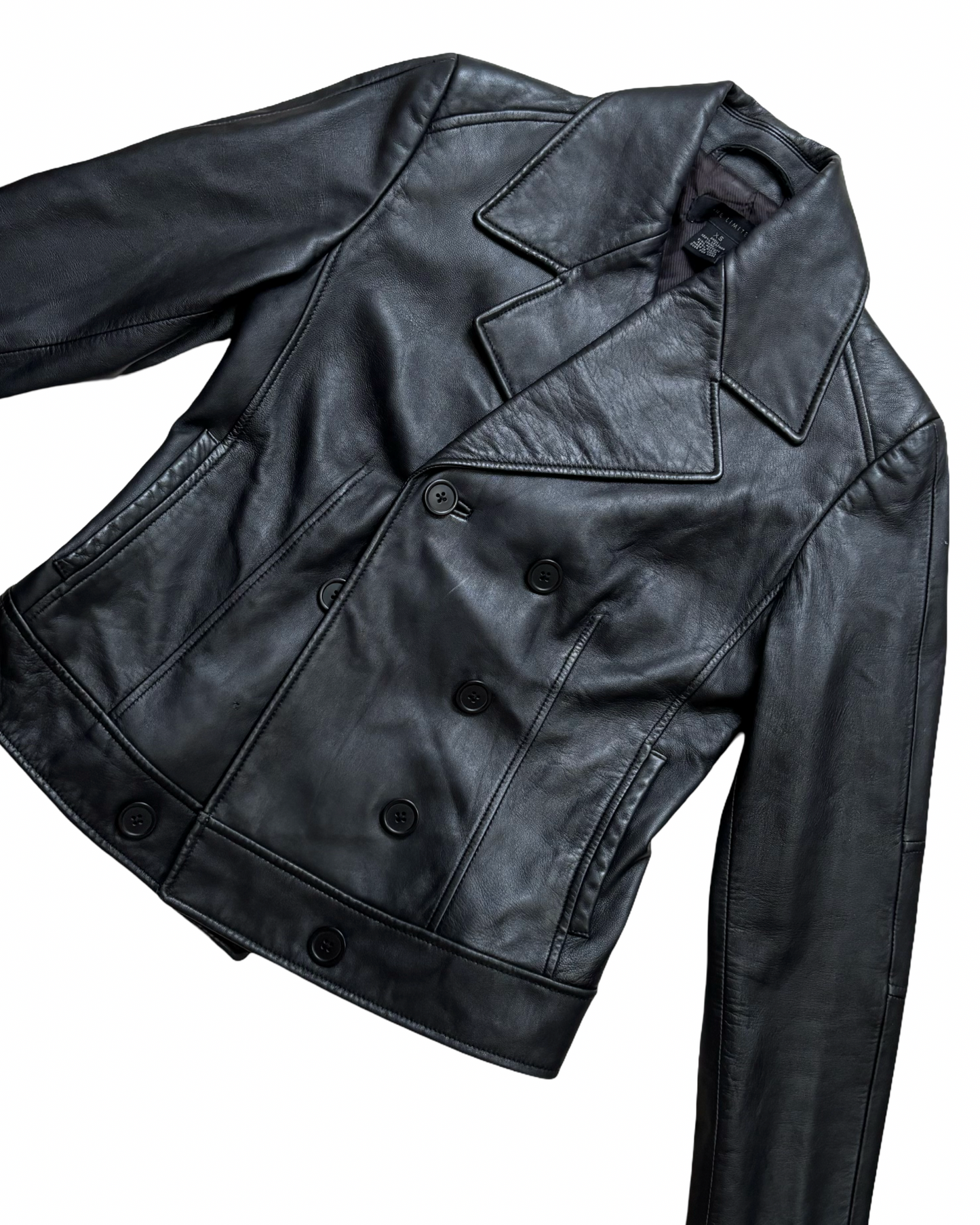 Anne Leather Blazer | Size XS