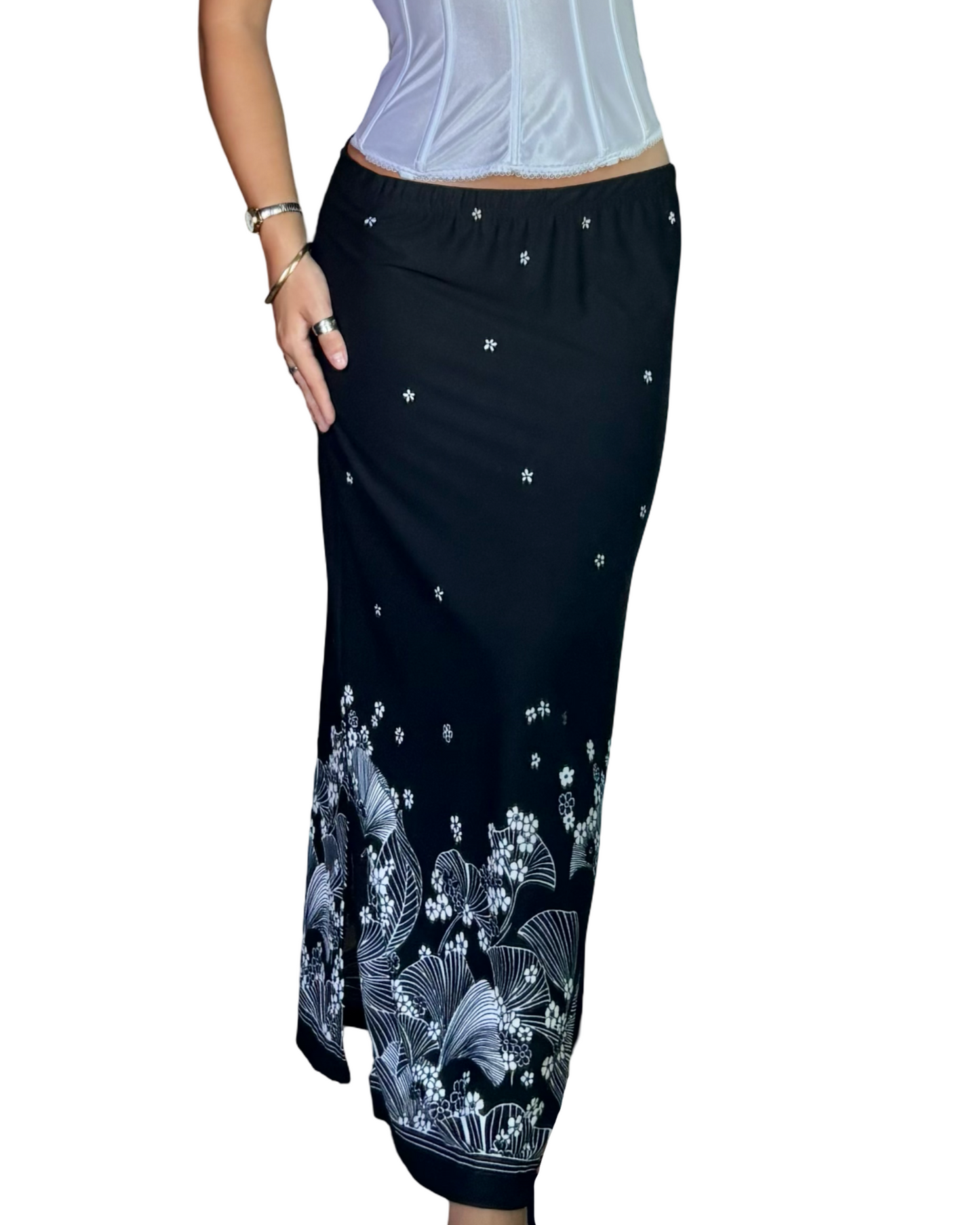 Notations 90’s Maxi Skirt | Size 28”-32” waist