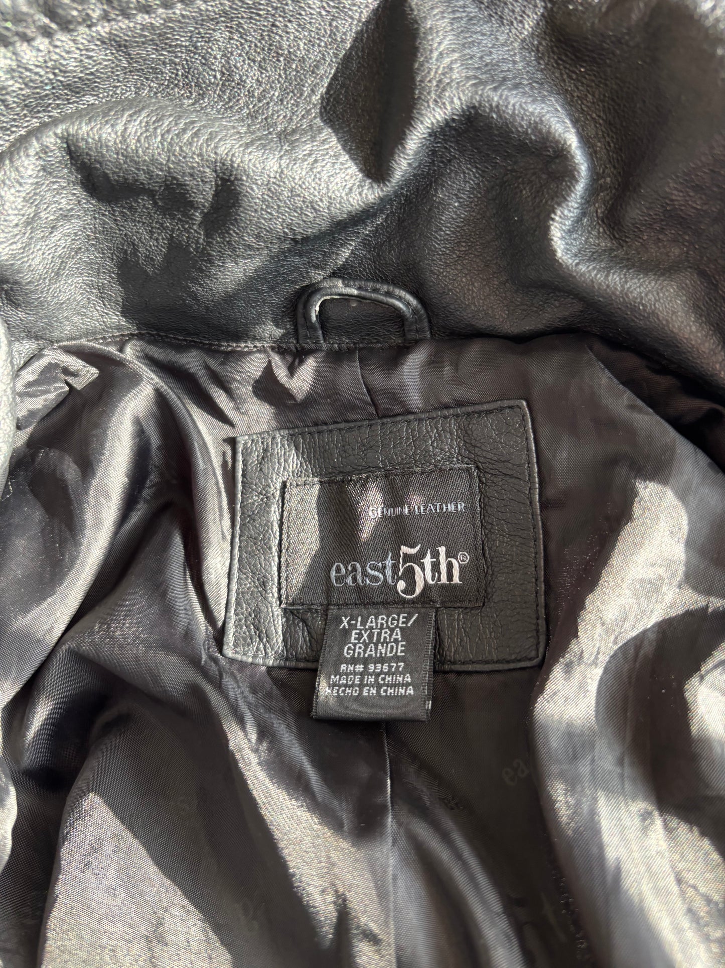East 5th 90's Leather Jacket | Size XL