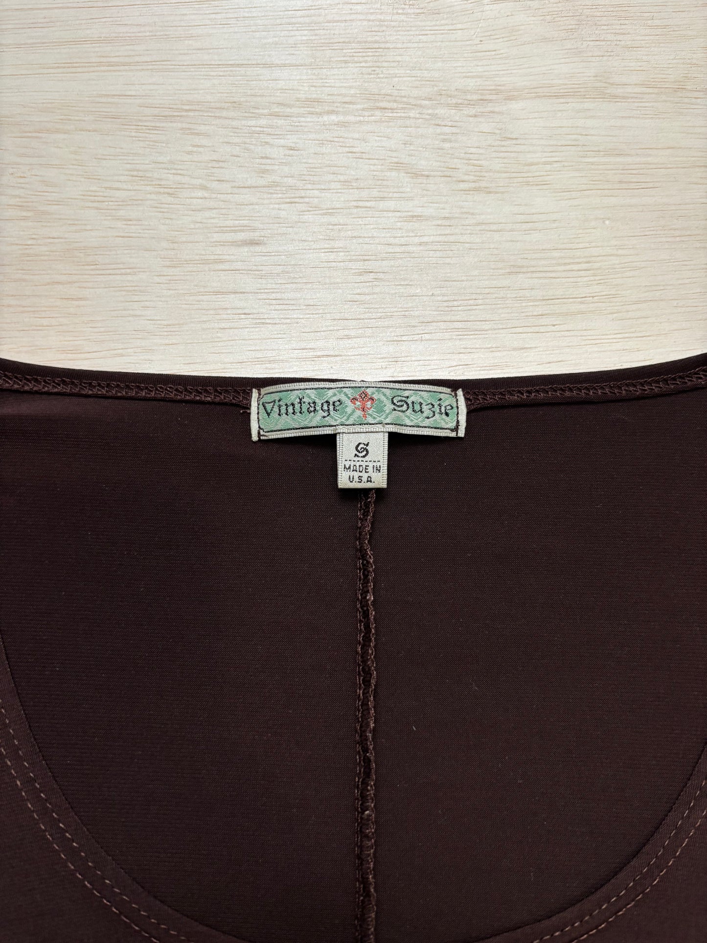 Brown 00’s Slouch Top | Size S/M