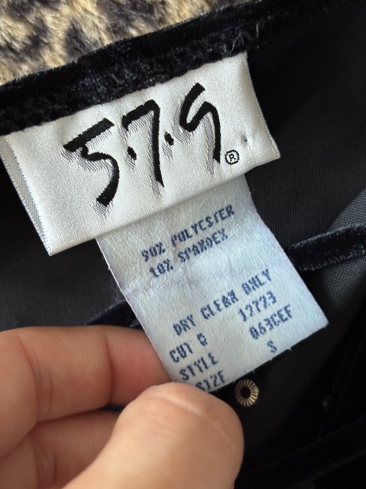 575 90's Velvet Dress | Size S