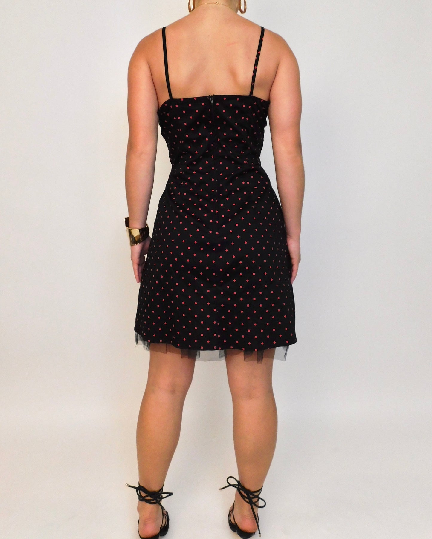 Y2K Polka Dot Mini Dress | Size M