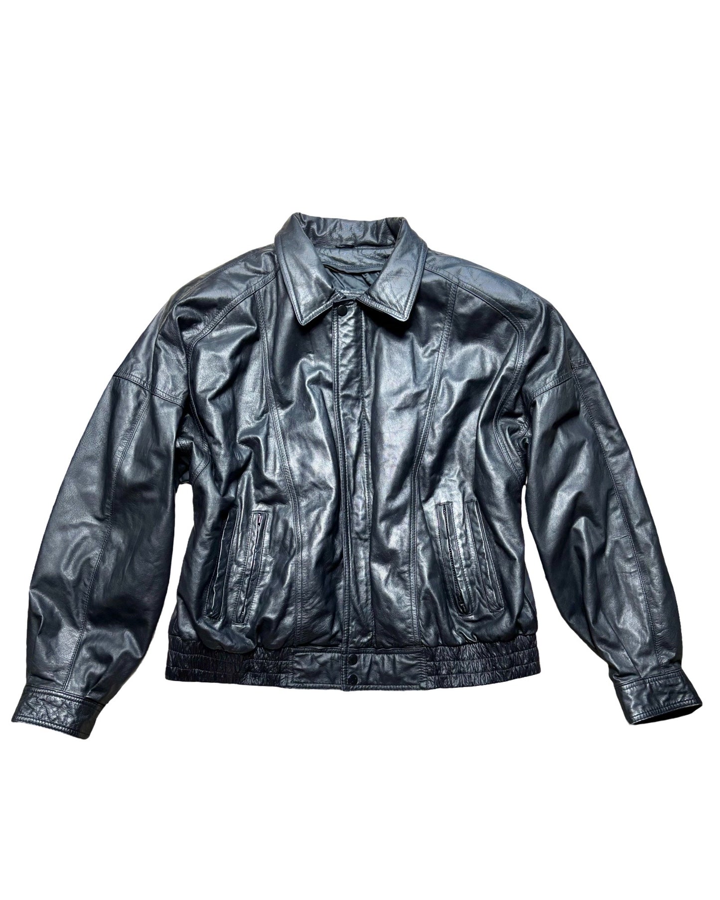 Byrnes & Baker 90’s Genuine Leather Jacket | Size XL