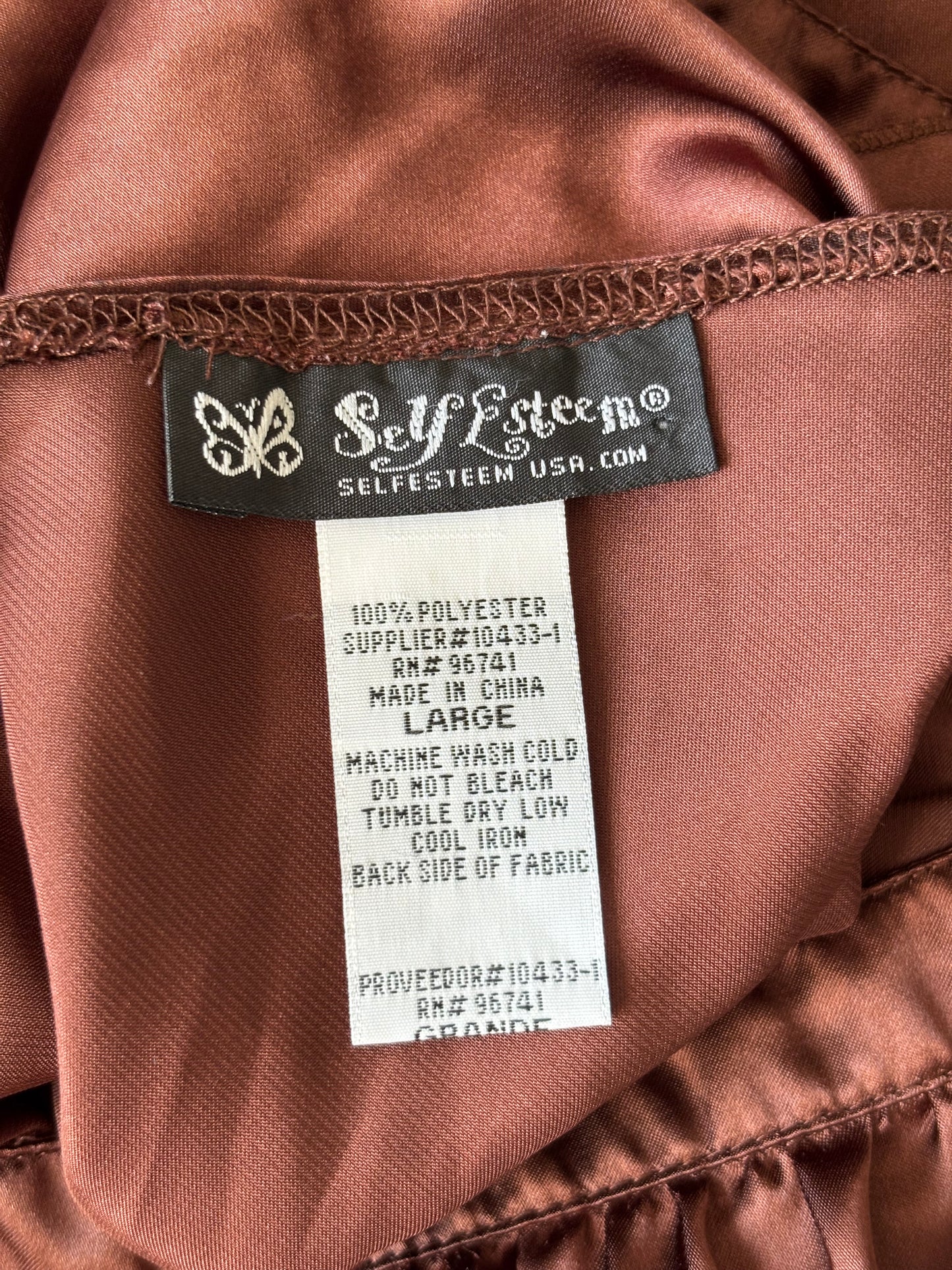 Self Esteem 00's Tie Back Top | Size L
