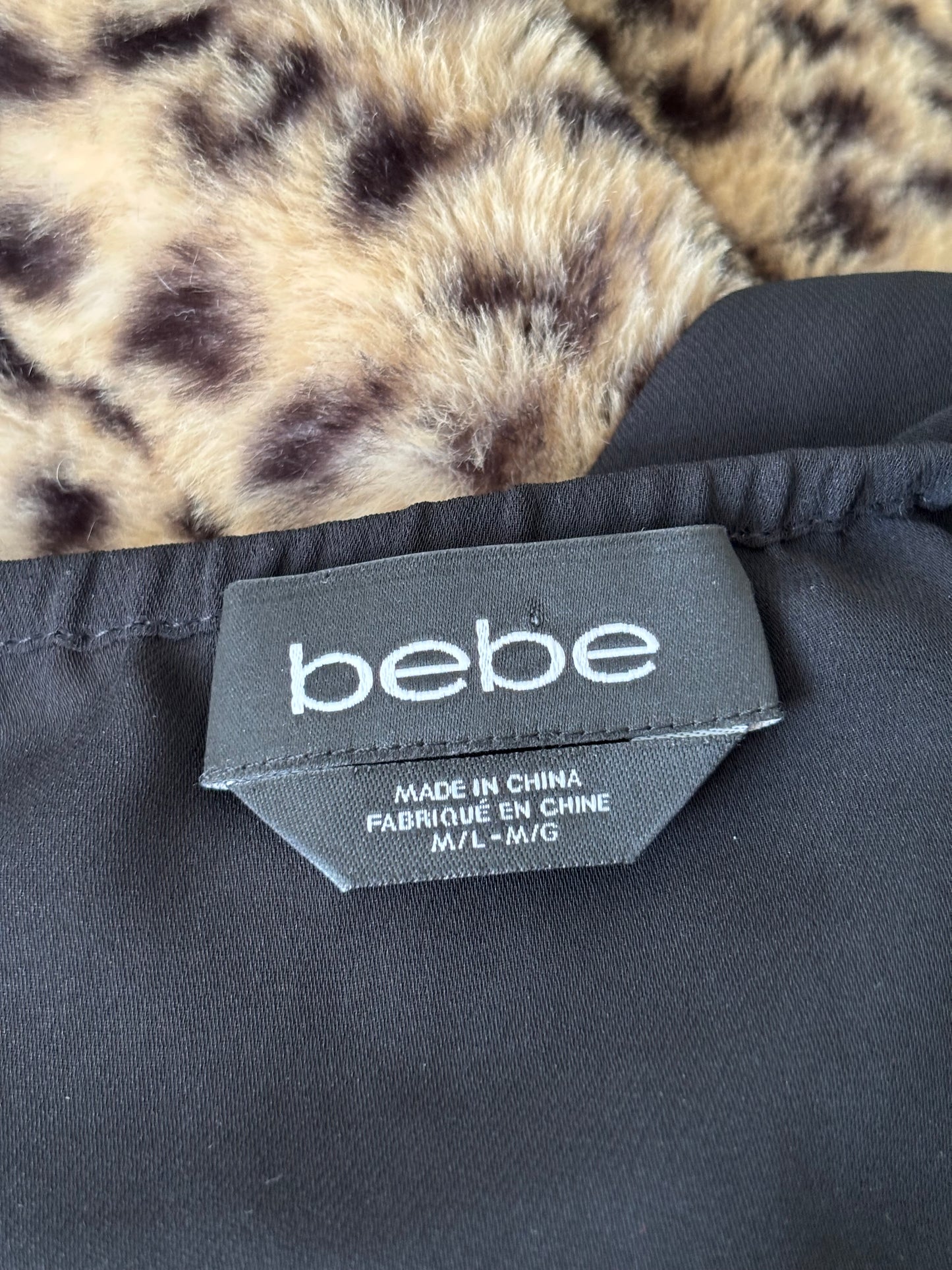 Bebe 00's Fringe Halter Top | Size M/L