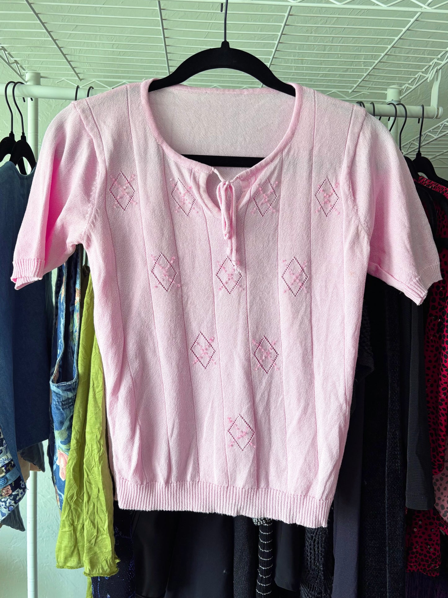 Knit 00's Keyhole Top | Size S