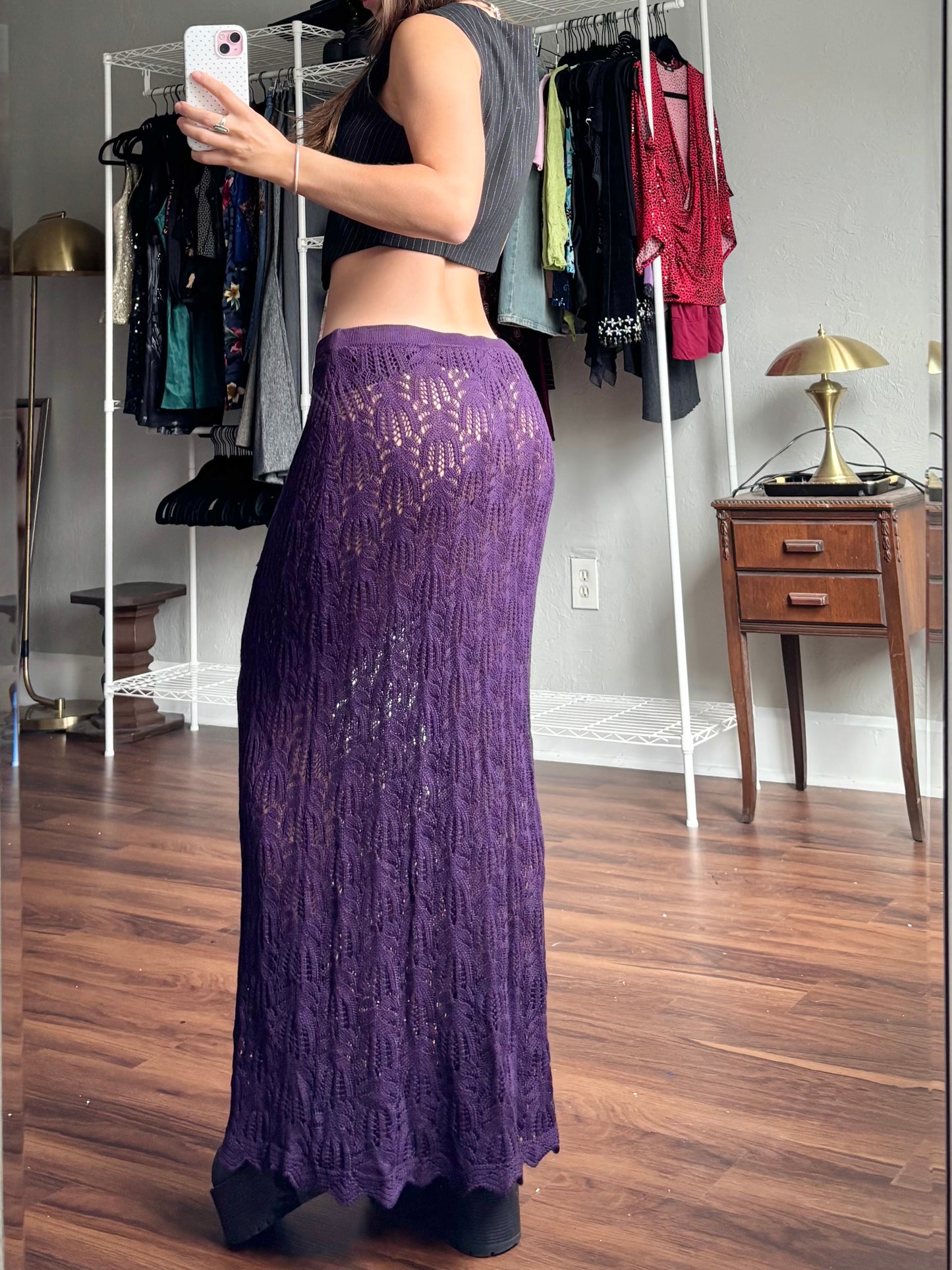 Crochet 00's Skirt | Size 32" Waist