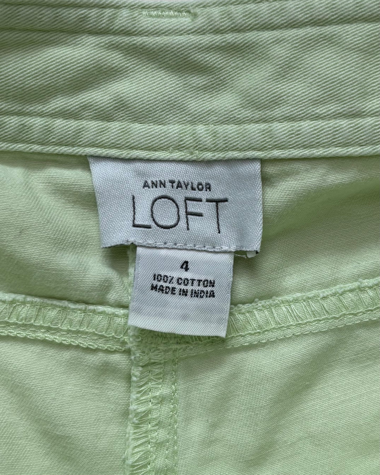 Ann Taylor Green Mini Shorts | Size 4