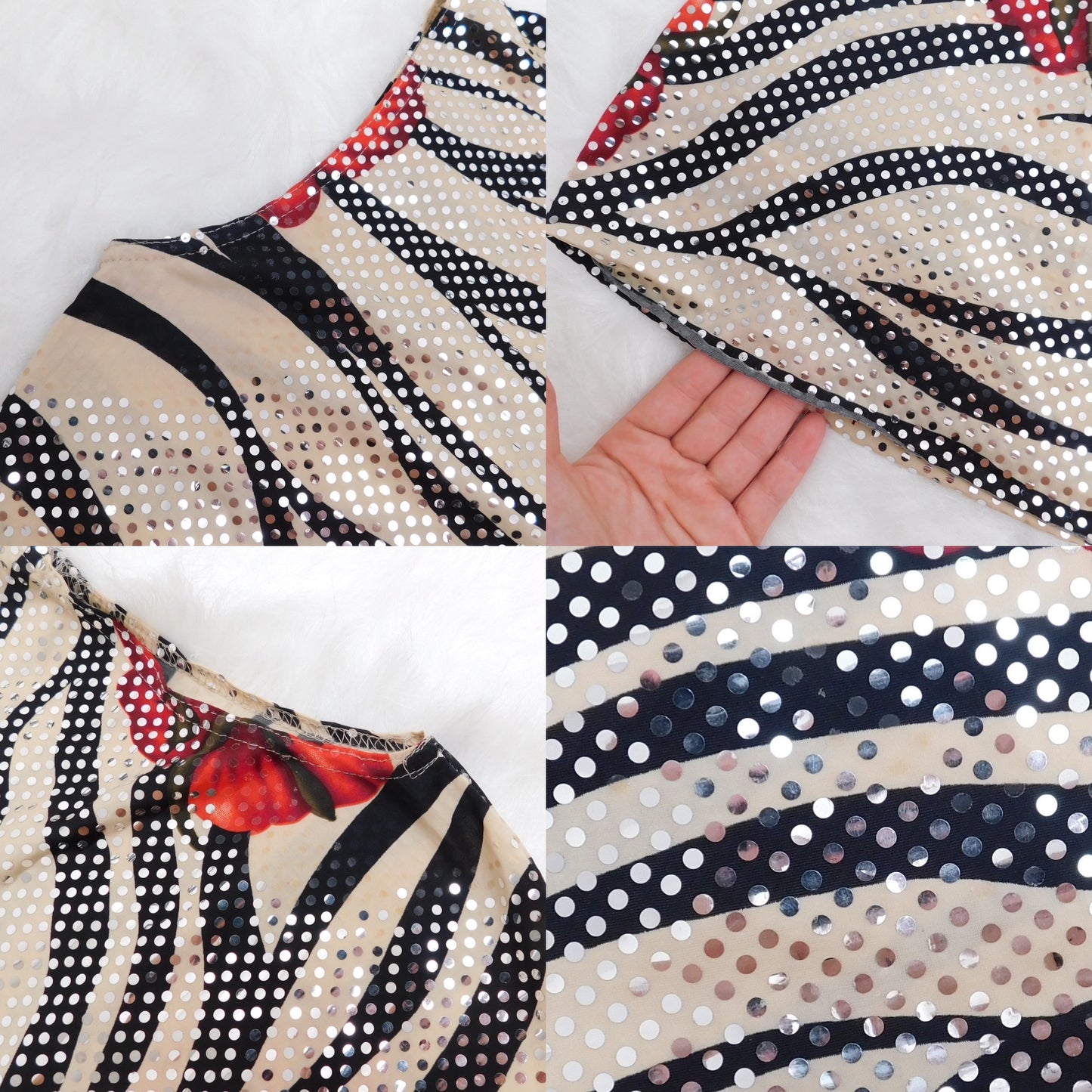 Floral Shimmer Top | Size L