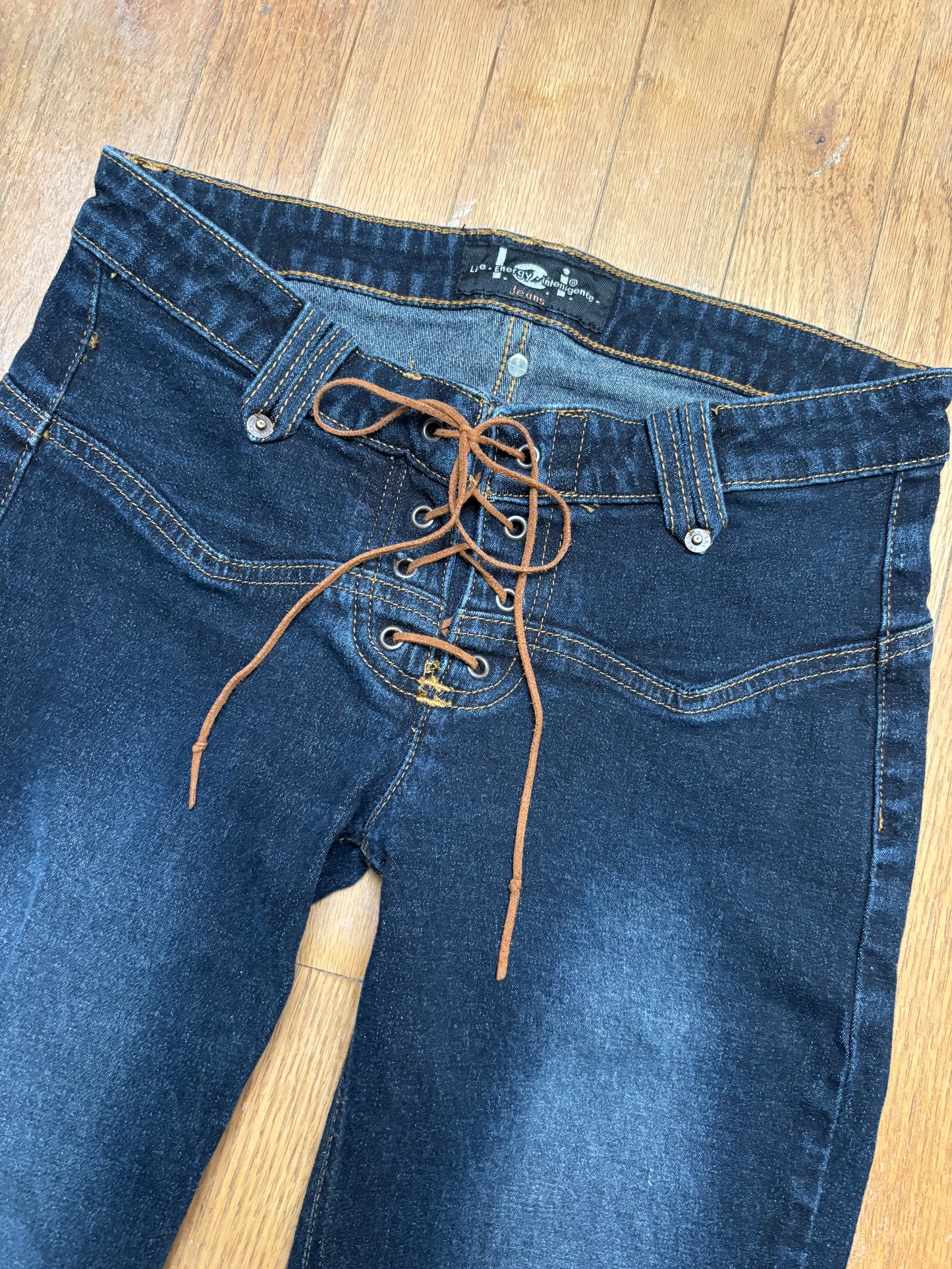 L.e.i 00’s Lace Up Flare Denim | Size 3