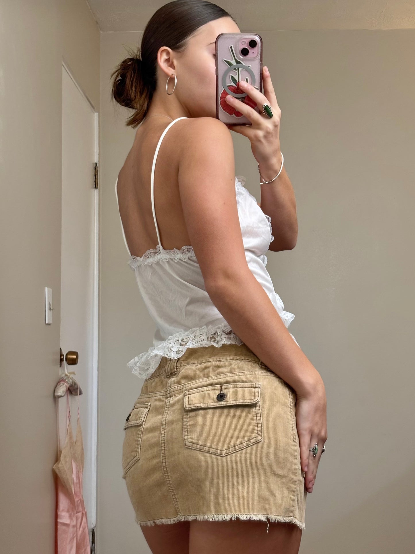 Cream 80’s Lace Cami | Size M