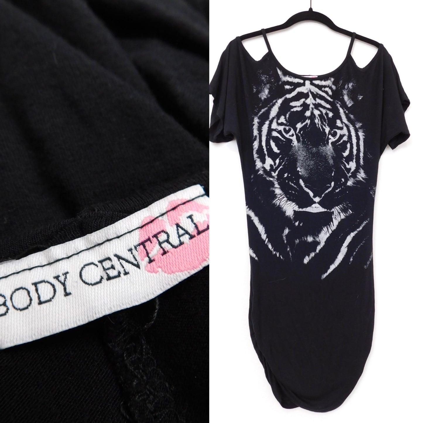 Y2K Slouch Tiger Mini Dress | Size S