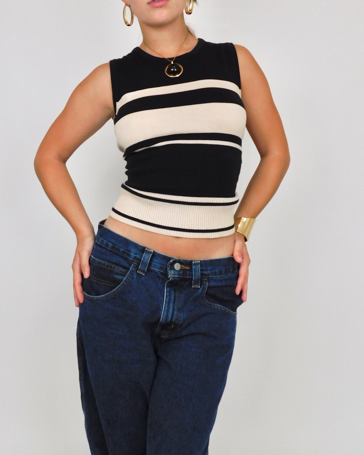 90’s Striped Tank | Size M