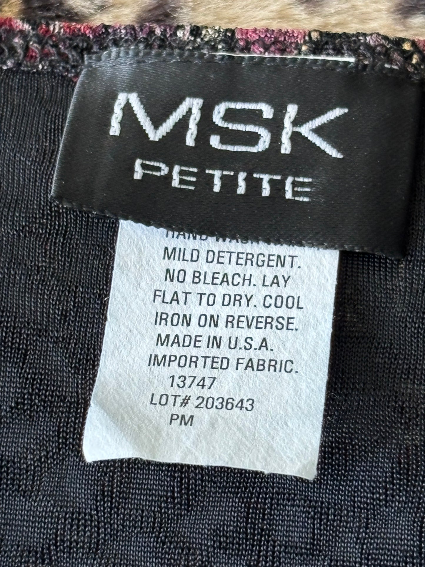 MSK 90's Printed Top | Size M