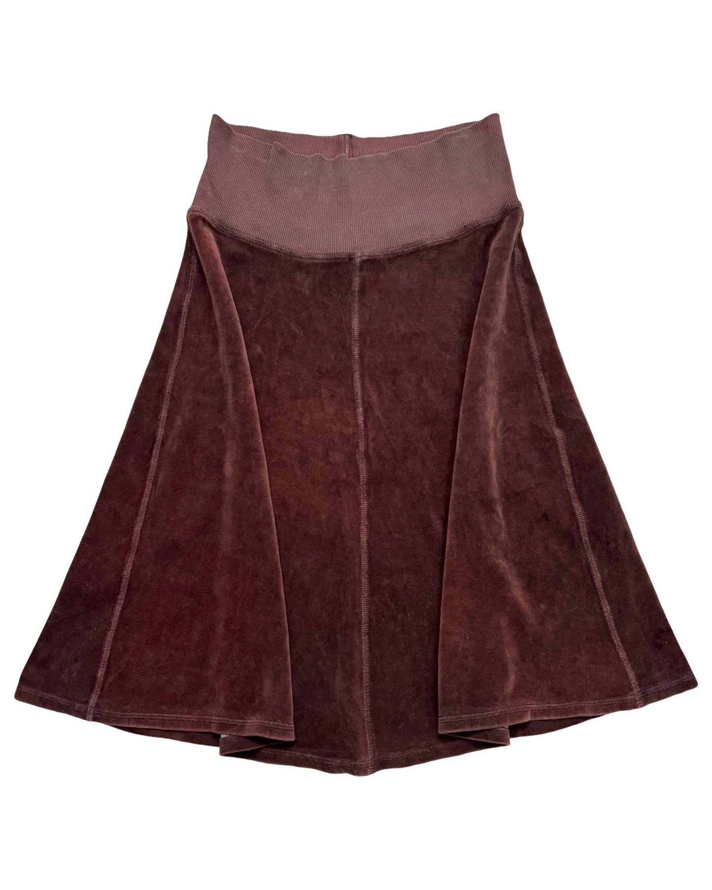 Brown 00’s midi skirt | 28” waist