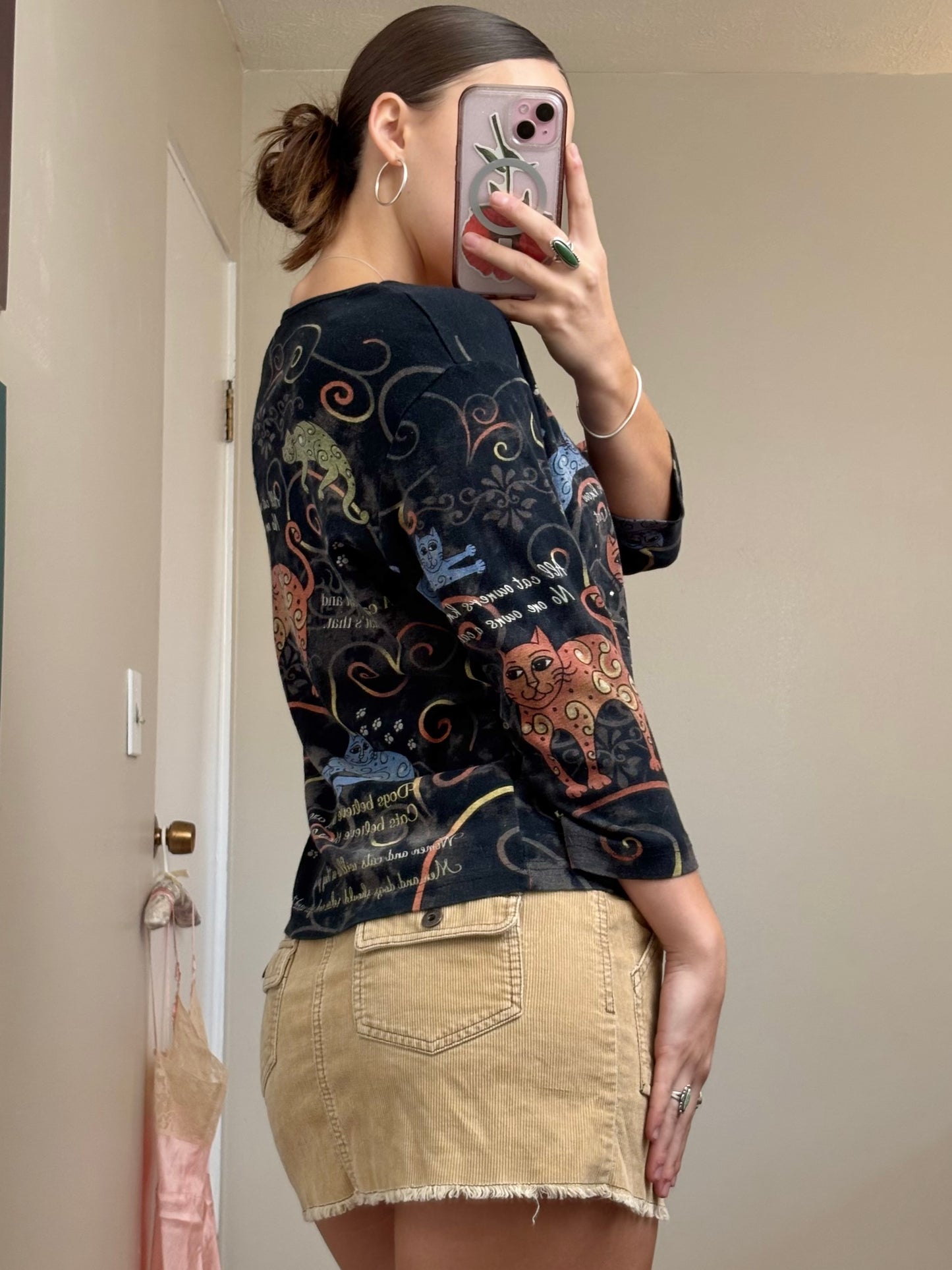 Cactus Bay 90’s Cat Top | Size M